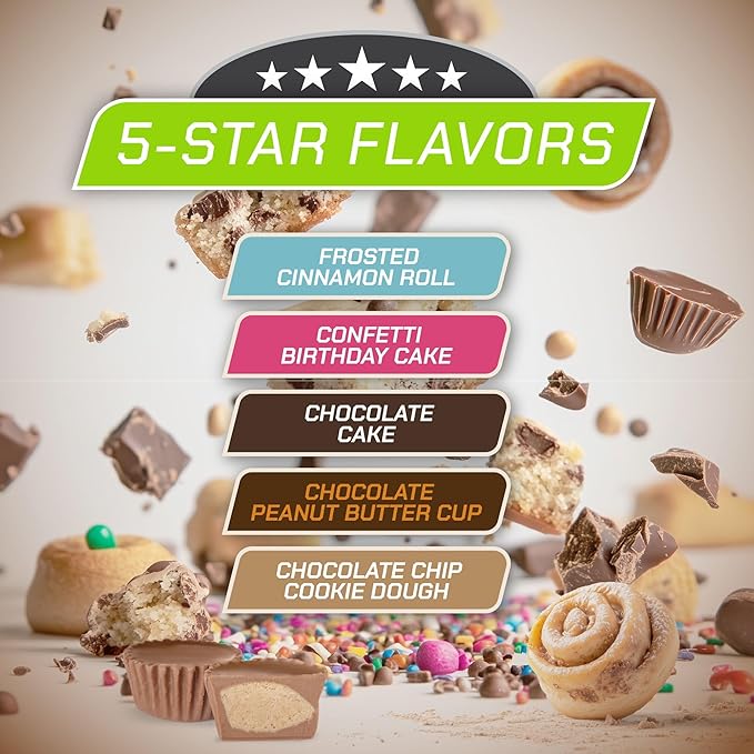 MusclePharm Combat Ready Chocolate Peanut Butter Cup, High Protein Bars, Combat Cravings, Fuel Performance & Meet Energy Demands, 20g Protein from Whey Protein, 5g Fiber, Gluten Free, 4 Bars