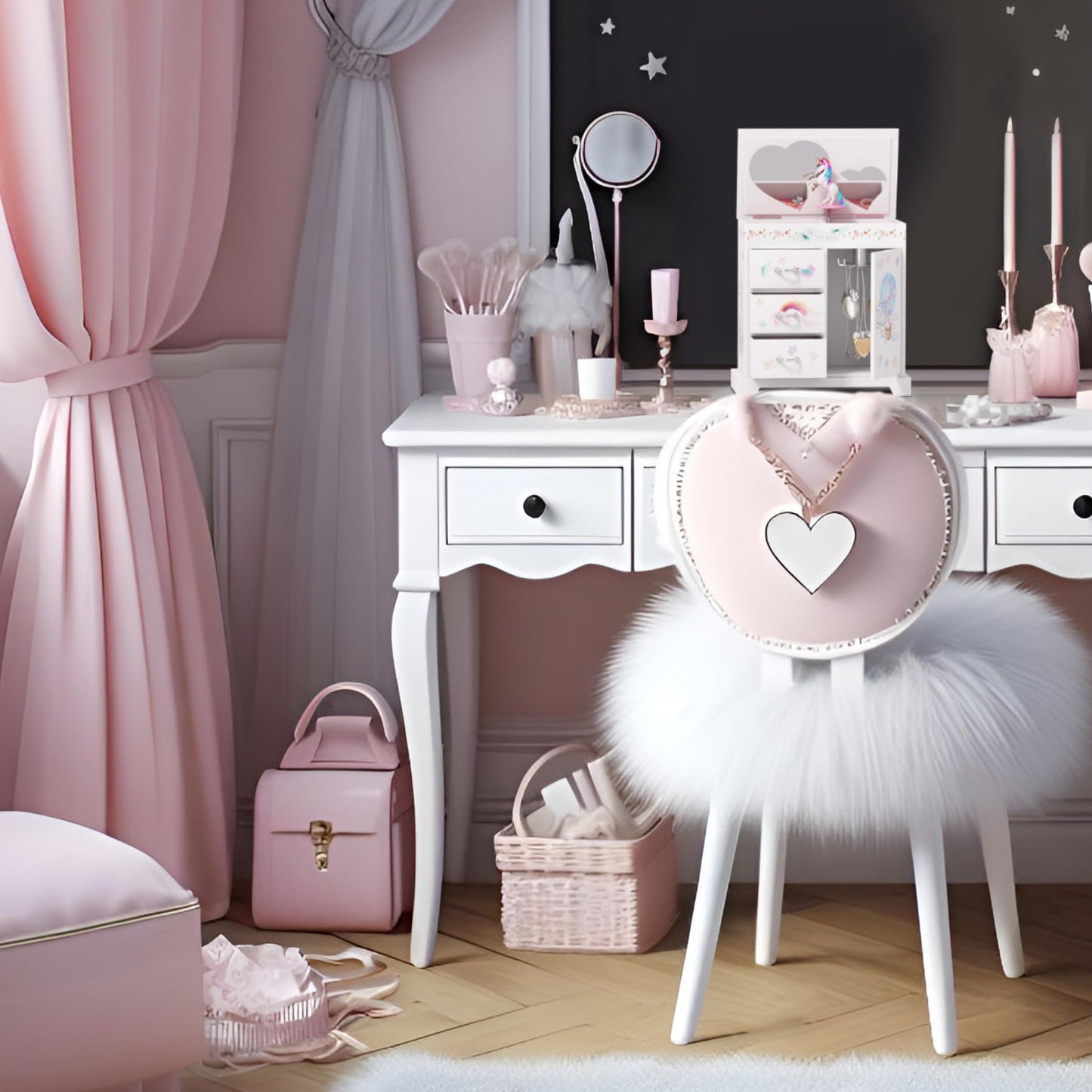 Pretty Me Unicorn Musical Jewelry Box for Kids - Gifts for Girls, Ages 3-8, Best Princess Room Toys Gift for Age 3, 4, 5, 6, 7, 8 Year Old Little Girl - Birthday Present Toy Ideas Music