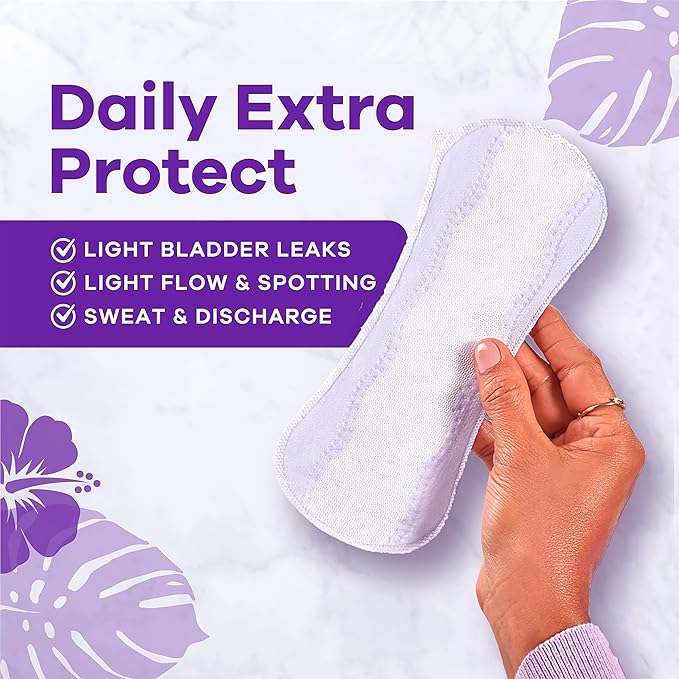 Always Anti-Bunch Xtra Protection Daily Liners, Long Length, Unscented, 136 Count