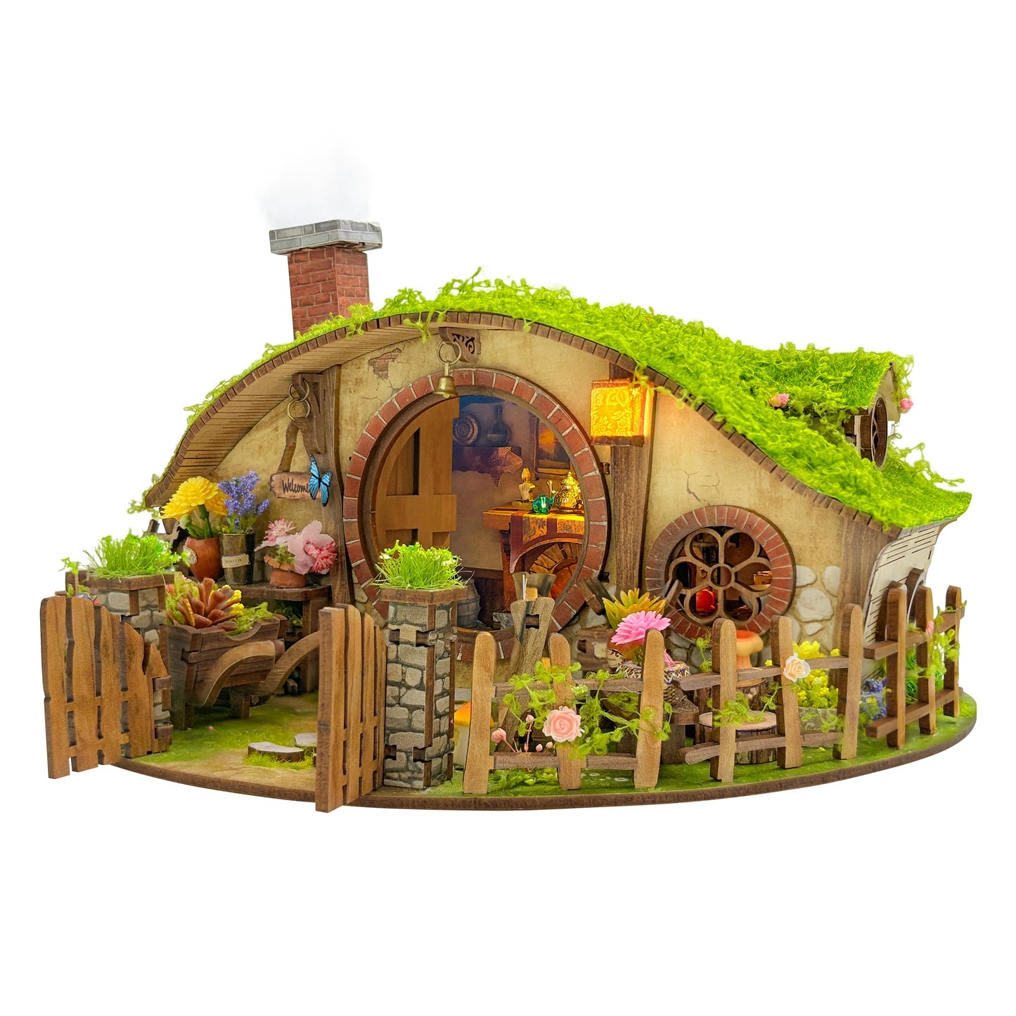 DIY Miniature House Kit - Wooden 3D Puzzles Blind Box Design, Stress-Relieving Craft for Teens & Adults, Dollhouse Kit Gift & Home Decor