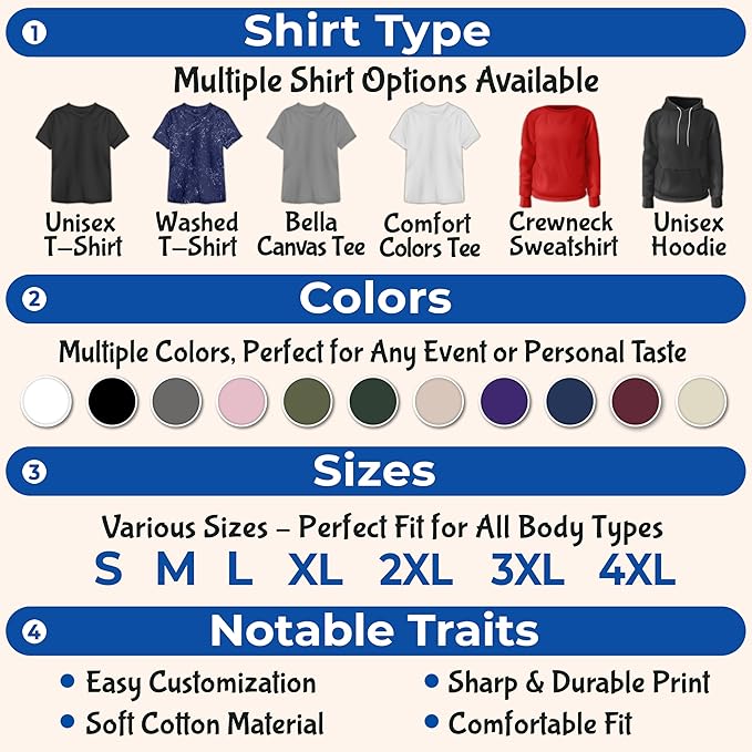 H-DEWALL Custom T Shirts Design Your Own Fathers Day for Dad Papa Grandpa from Daughter Son Wife Customized Gifts for Boyfriend Personalized Shirts for Men Custom Bootleg Rap Tee Graphic Tees
