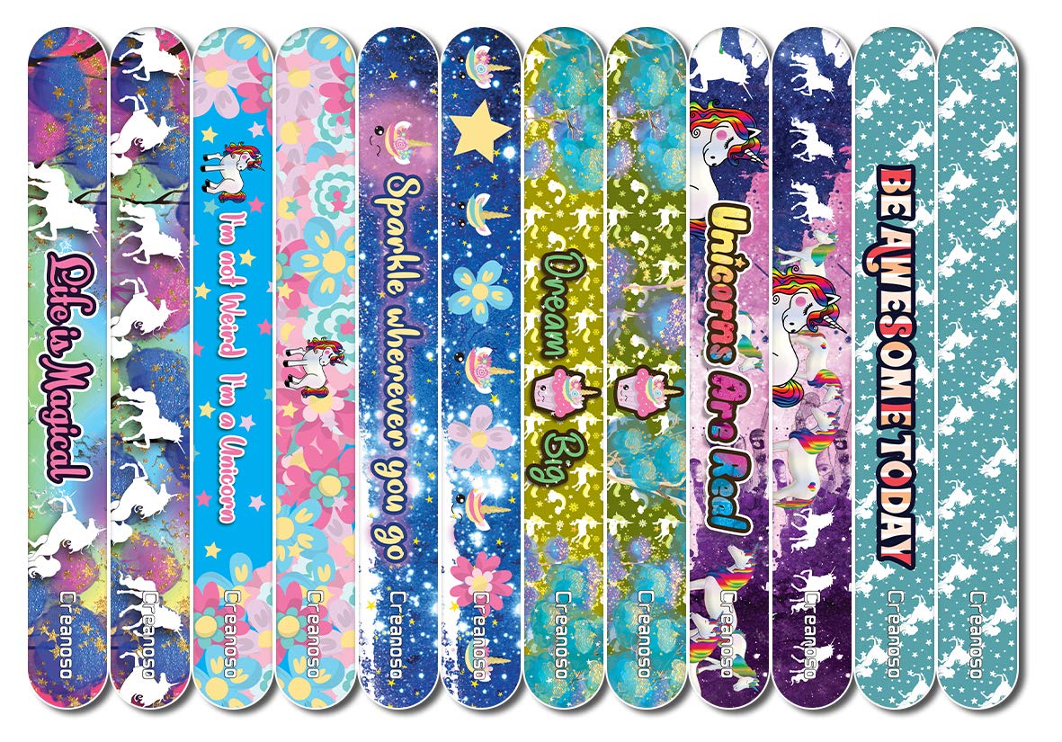 Creanoso Unicorn Emery Board (24-Pack) - Handy Nail Accessories - For Manicure Pedicure - Keep Your Fingernails and Toenails in Tip-top Shape - Great Stocking Stuffers – Beauty Need Essentials