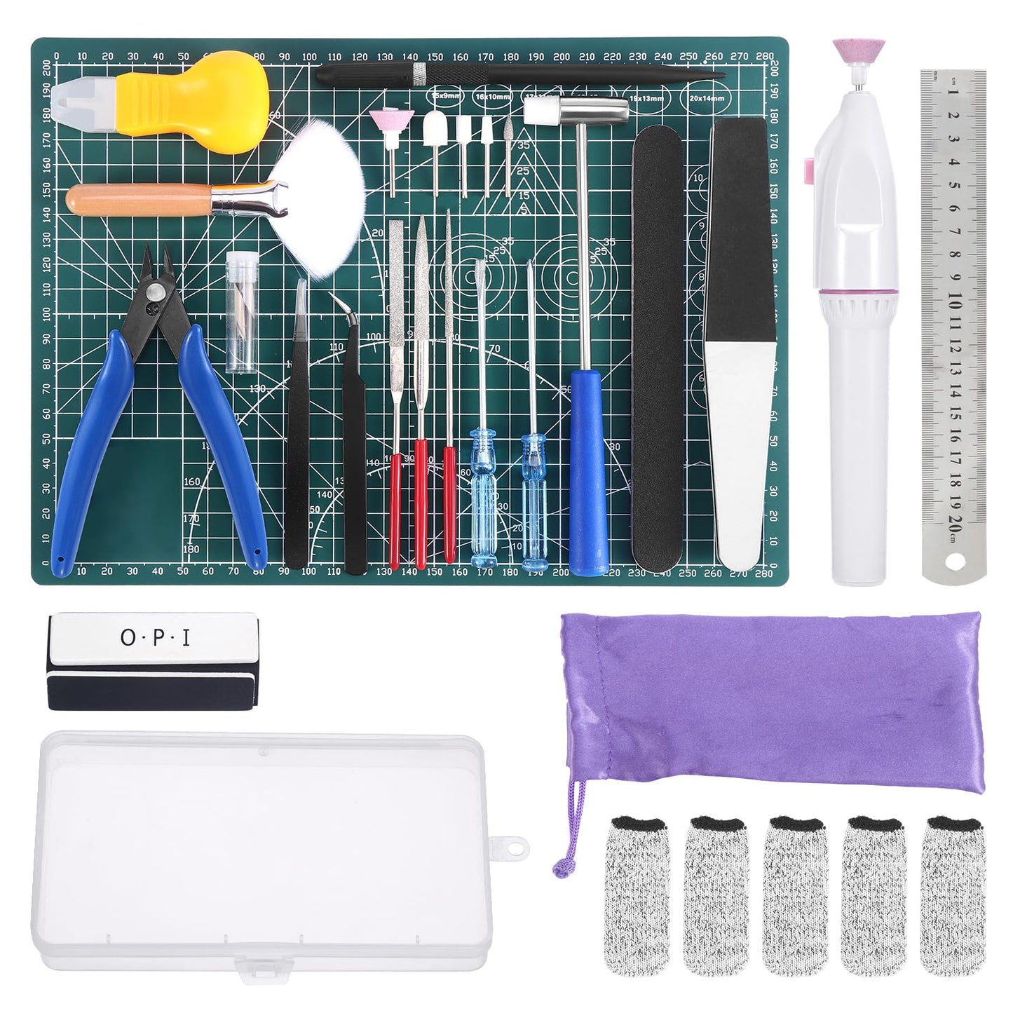 Fippy 29PCS Gundam Model Tools Kit, Model Basic Tools Kit, Hobby Building Tools Kit for Gundam Basic Model Assembling, Building and Repairing