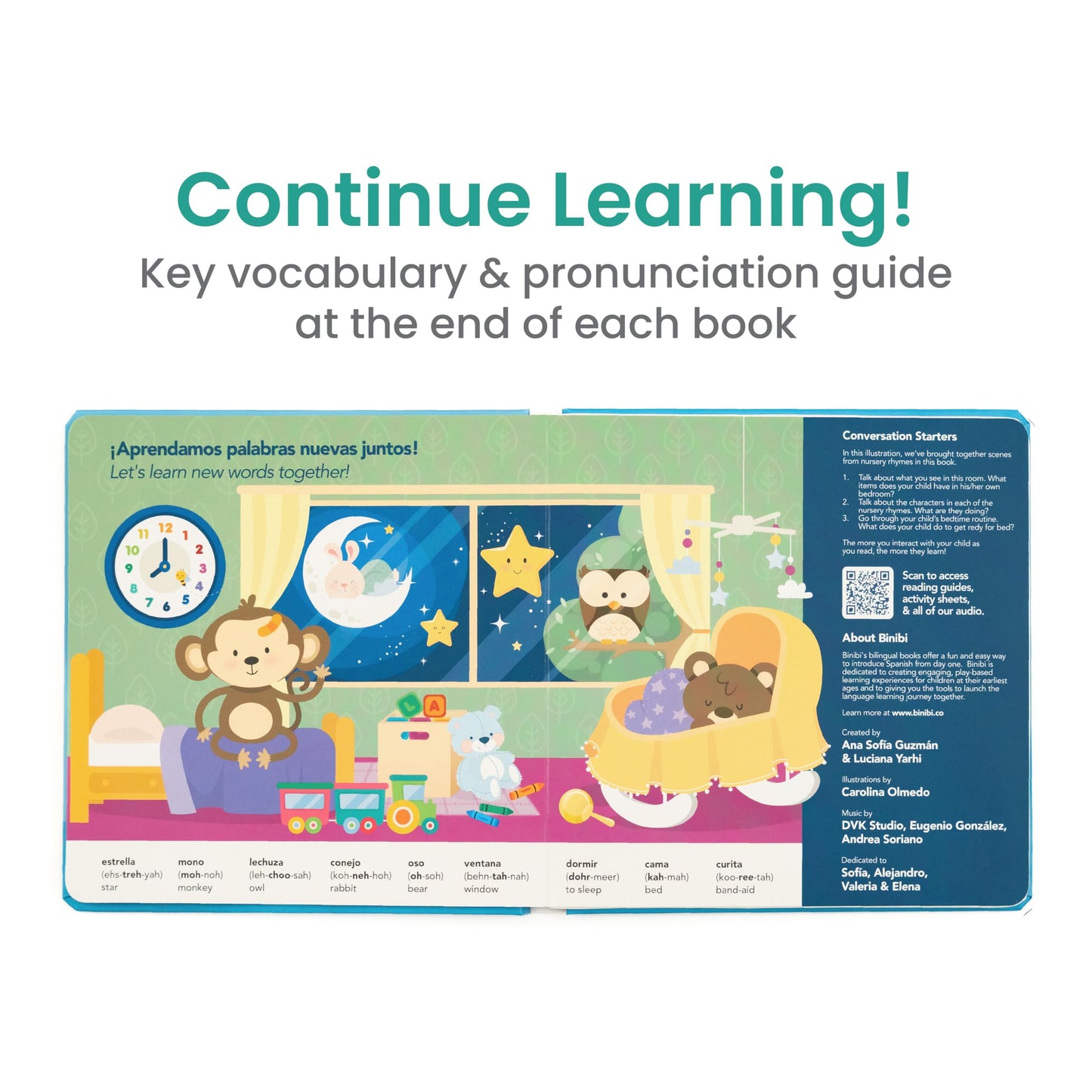 Binibi Estrellita ¿Dónde Estás? – Bilingual Musical Sound Book for Toddlers 1–3, Spanish Lullabies & Nursery Rhymes, Interactive Board Book. Libro en Español para Niños.