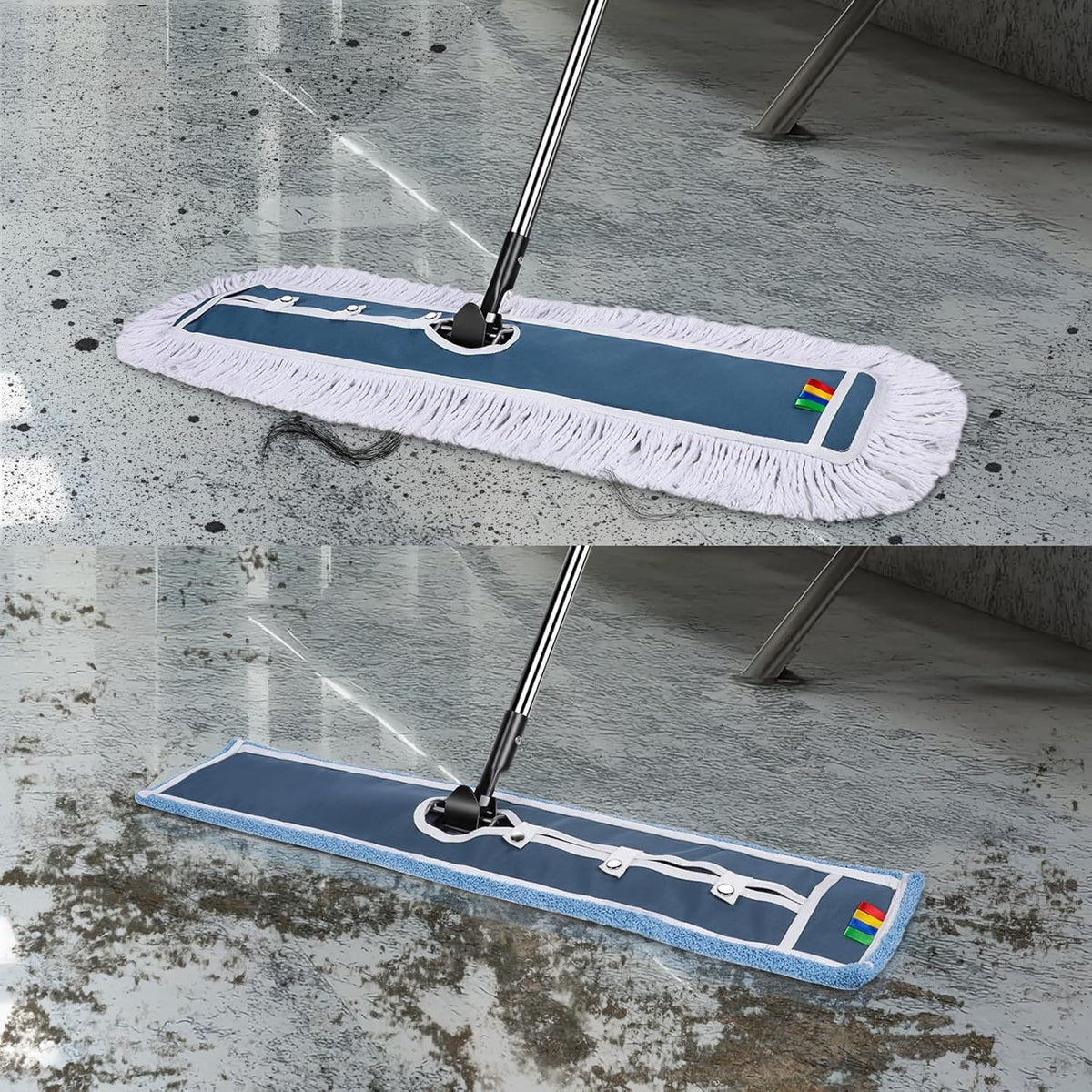 42" Replacement Microfibre Mop Pads for Commercial Dust Mop