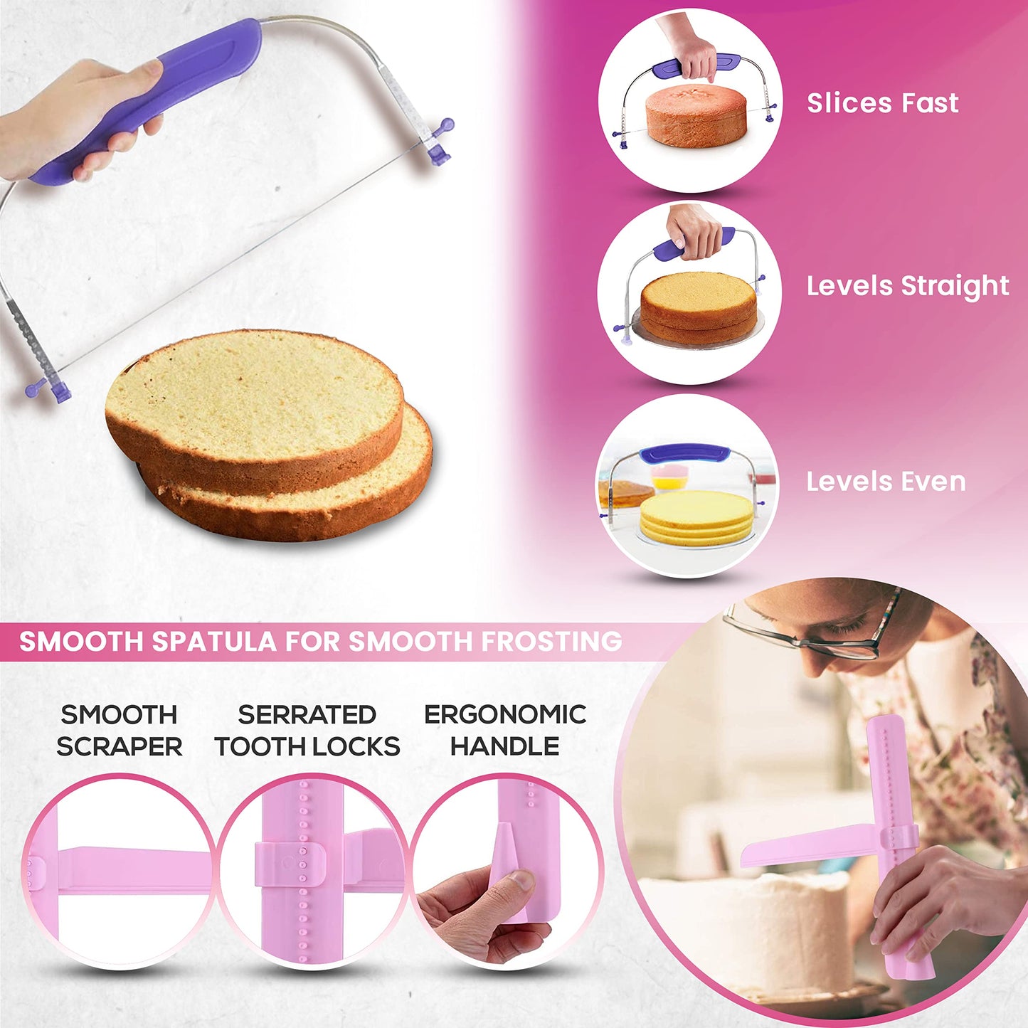 200PCs and 230PCs Cake Decorating Kit for Cake Cupcake and Cookies Decoration