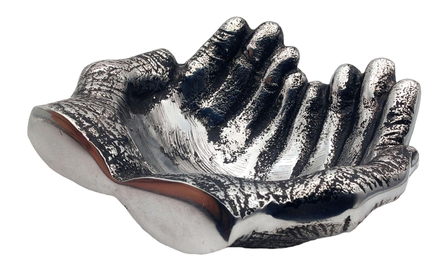 5MOONSUN5 Hands bowl with antique Finish for keys For decorative use Silver Finish, Home Decor Accent Dish Key Bowl for Entryway Table, hand Sculpture Table Art Gifts Decoration