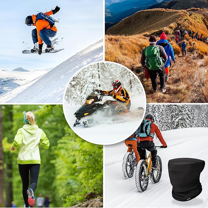 Neck Gaiter Winter Neck Warmer for Men & Women Windproof Face Mask for Cold Weather Breathable Ski Face Cover Scarf