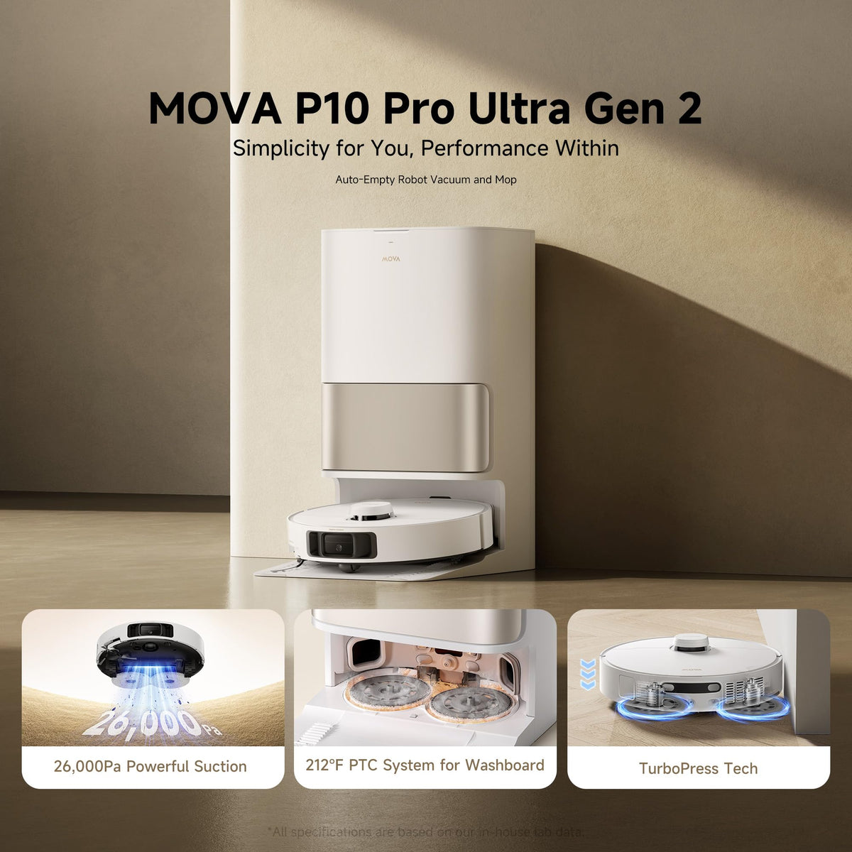 P10 Pro Ultra Gen 2 Robot Vacuum and Mop 26000Pa Suction 2026 Upgraded