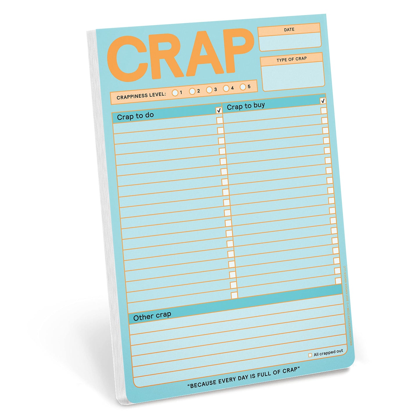 Crap Pad, To Do List Note Pad (Pastel Version) (Knock Knock Pads)