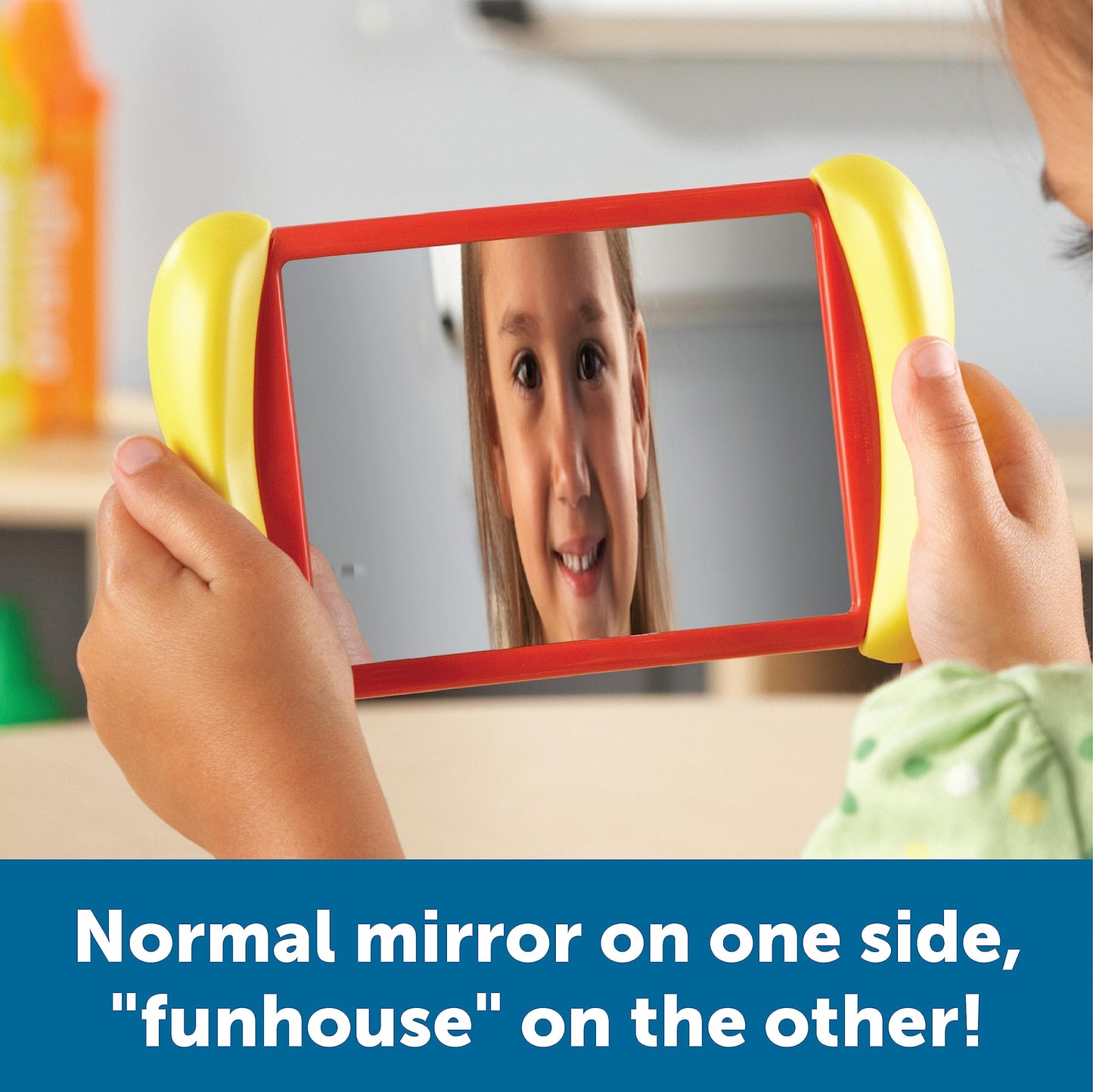 Learning Resources All About Me 2 in 1 Mirrors - 6 Pieces, Ages 18+ months Toddler Social Emotional Learning Toys, Mirror for Kids