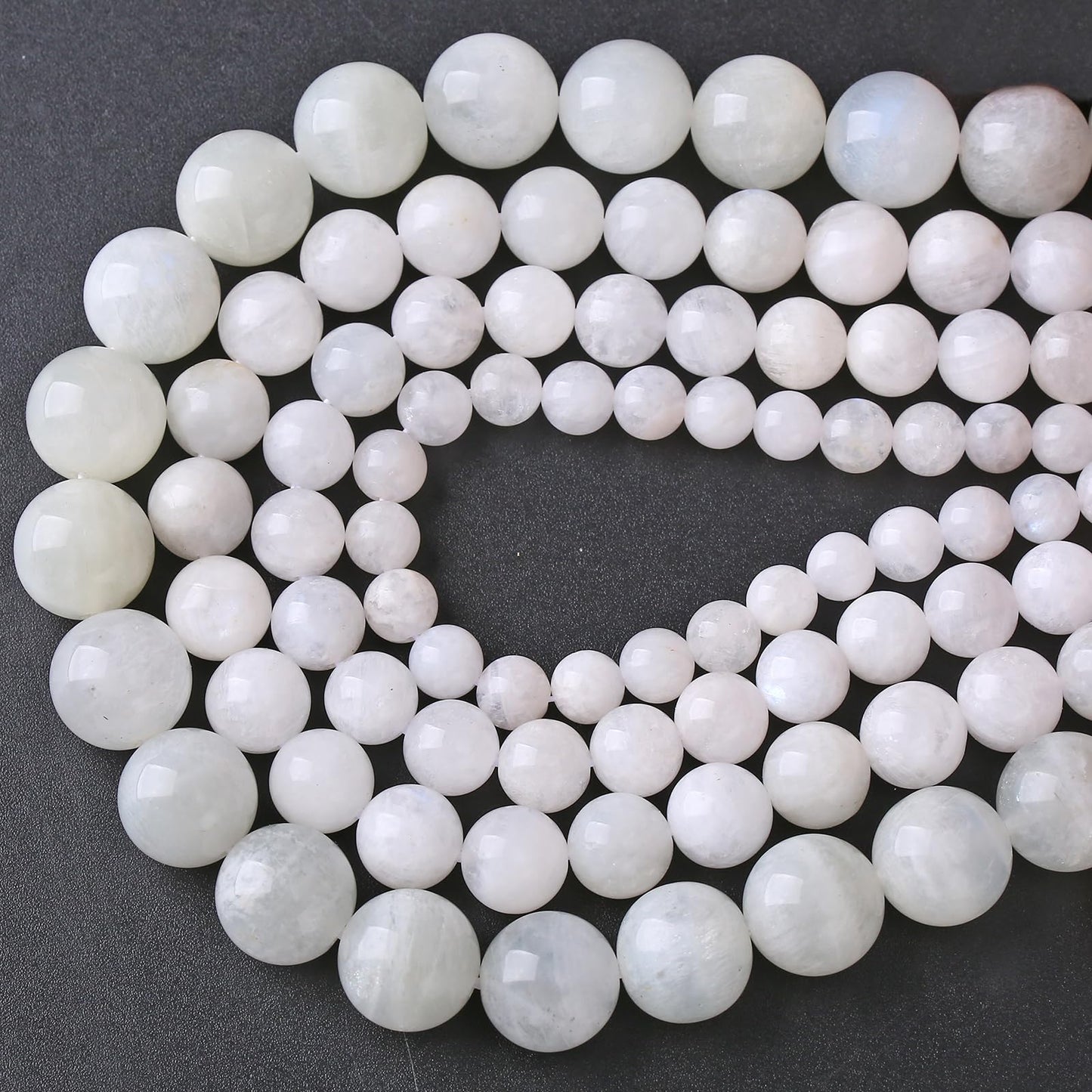 10mm 36pcs Natural Moonstone Stone Beads for Jewelry Making Energy Healing Power Stone Beads DIY Bracelet Necklace Accessories 15"