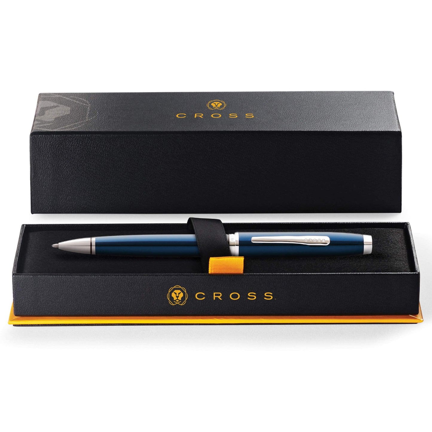 Cross Coventry Blue Lacquer Ballpoint Pen - Refillable Pen for Smooth Writing - Professional, Elegant Accessory - Black Ink - Long-Lasting Use - Desk Essential