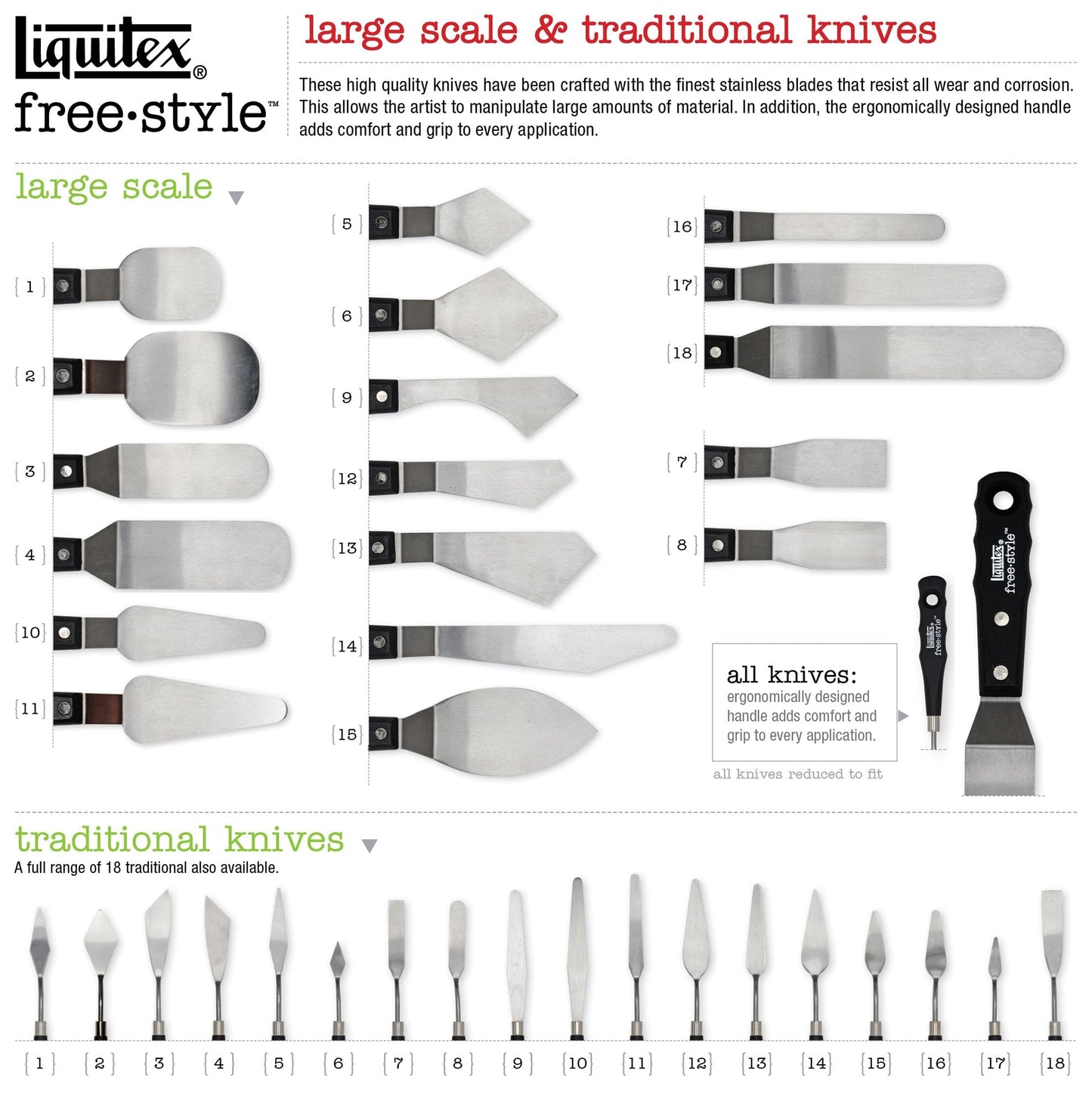 Liquitex Professional Freestyle Small Painting Knife, No. 1
