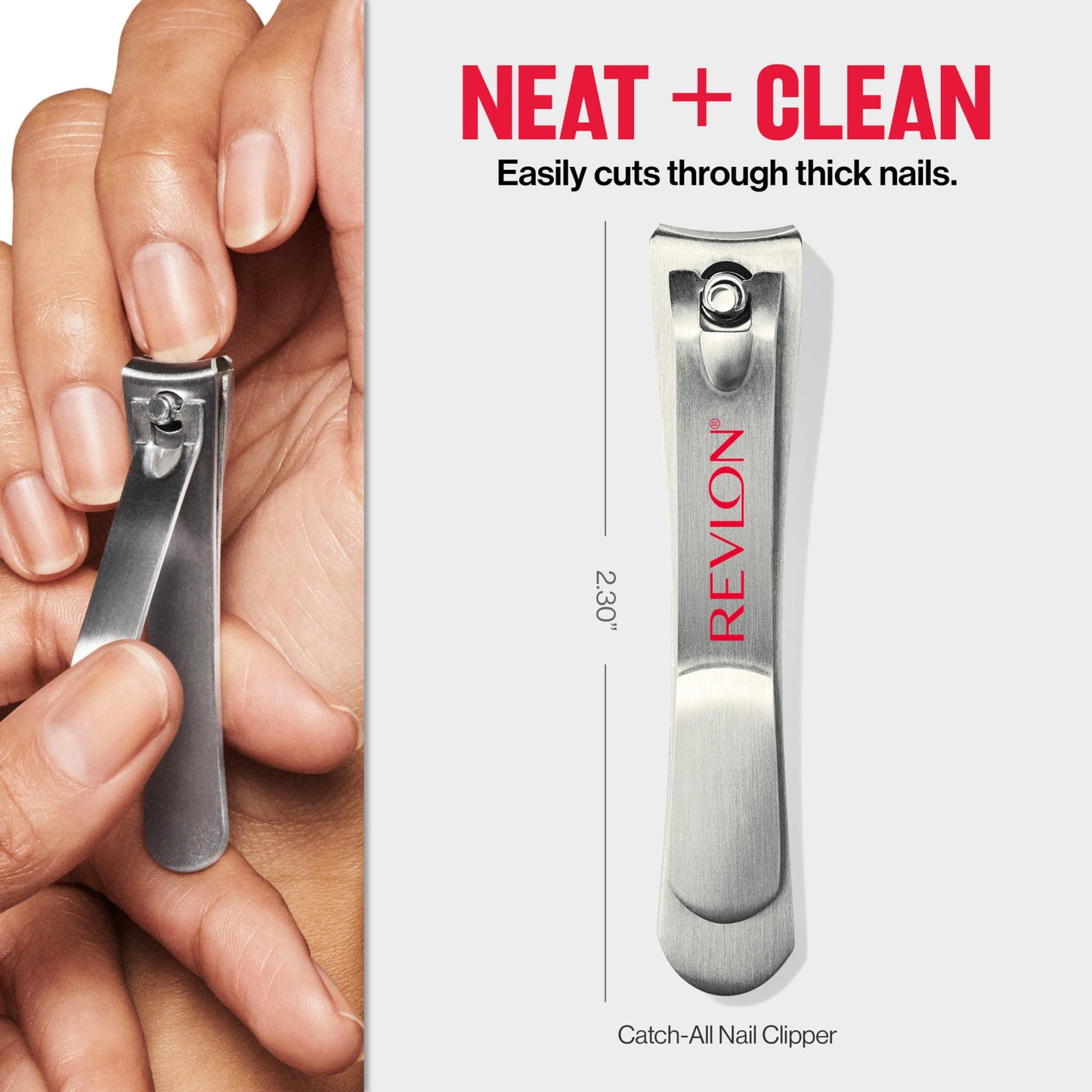 Revlon Catch-All Nail Clipper, 1 Count (Pack of 2)