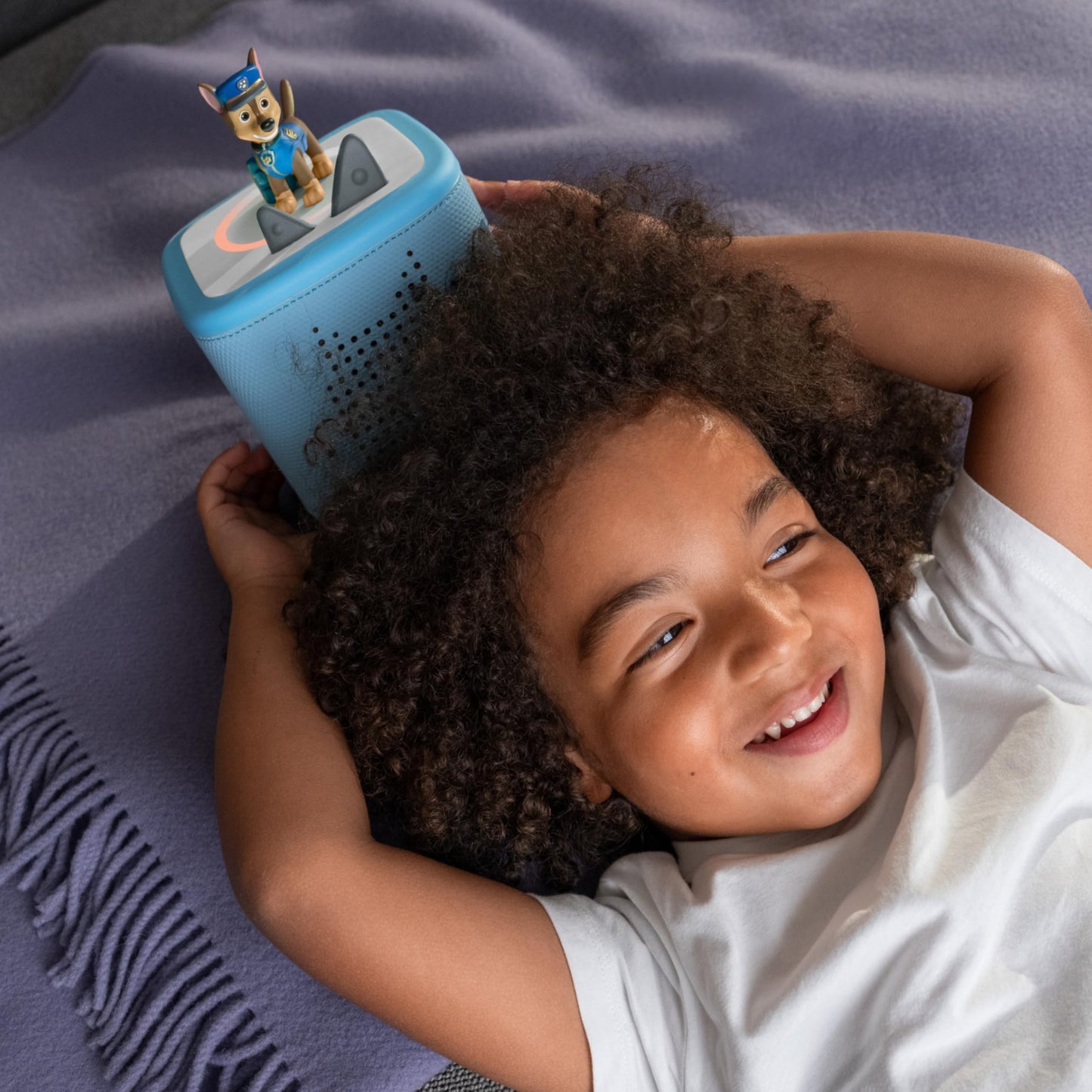 Toniebox 2 Audio Player PAW Patrol Bundle for Kids 3+ with Chase, Marshall, Skye, and Liberty - Sky Blue
