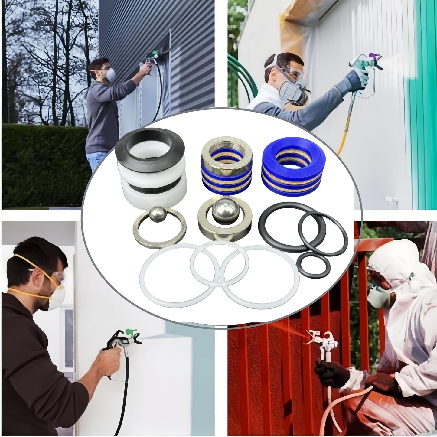 248212 Pump Repair Packing Kit for Graco Ultra Max II 695 795, LineLazer 3900, GMAX II 3900 | OEM Replacement Seal Kit | Airless Paint Sprayer Accessories