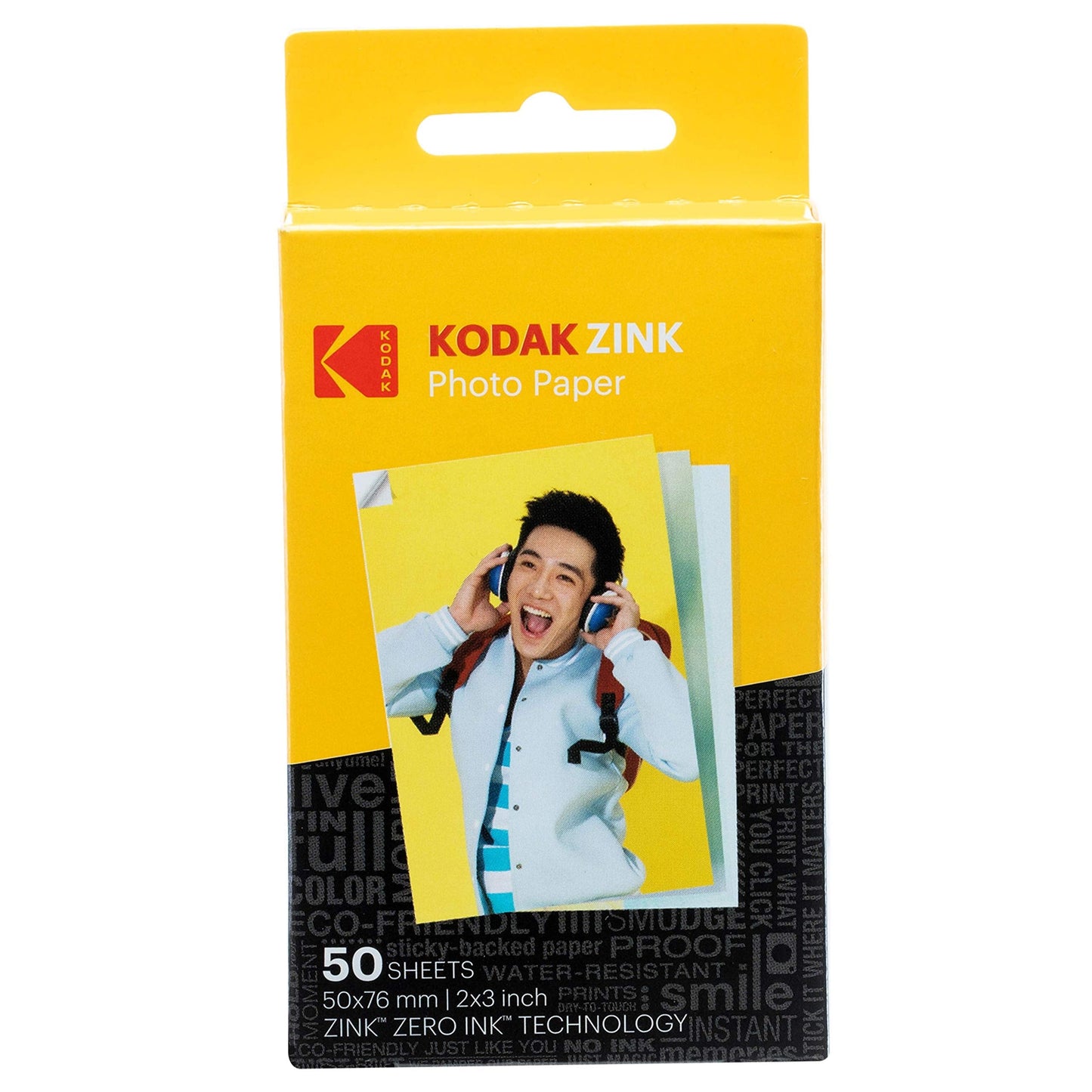 KODAK 2x3 Premium Sticky-Backed ZINK Photo Paper (50 Sheets) - Compatible With Kodak Step, Step Slim, Printomatic, Printomatic+, Smile+, Step Touch