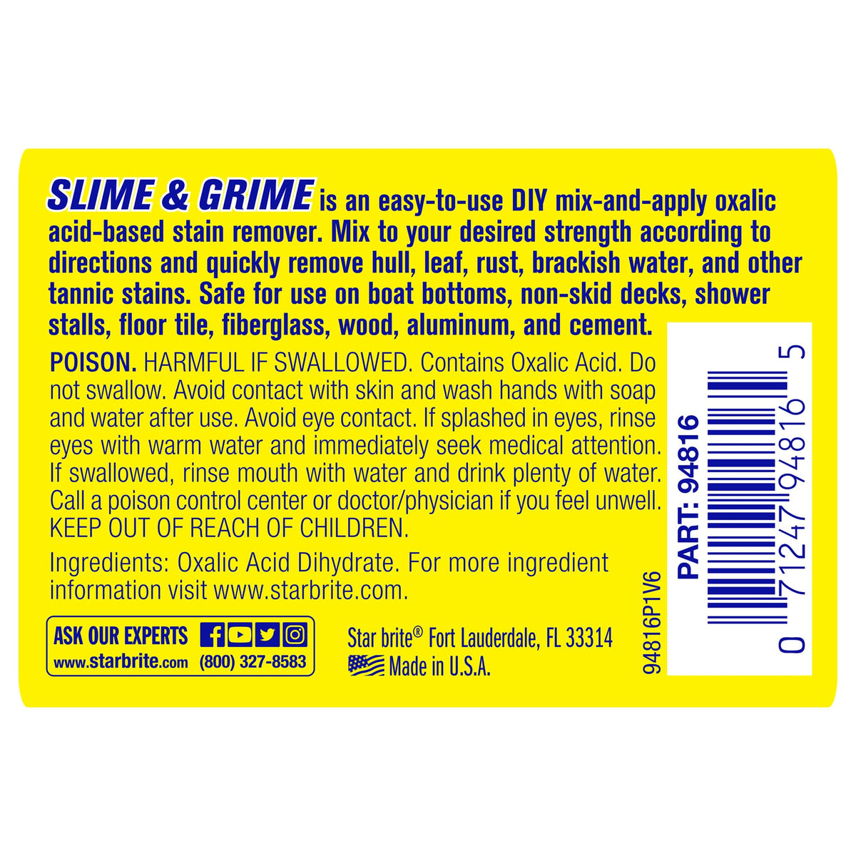 Slime & Grime Stain Remover Concentrate