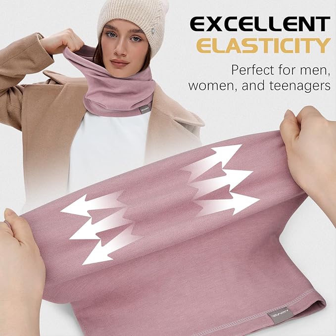Neck Gaiter Winter Neck Warmer for Men & Women Windproof Face Mask for Cold Weather Breathable Ski Face Cover Scarf