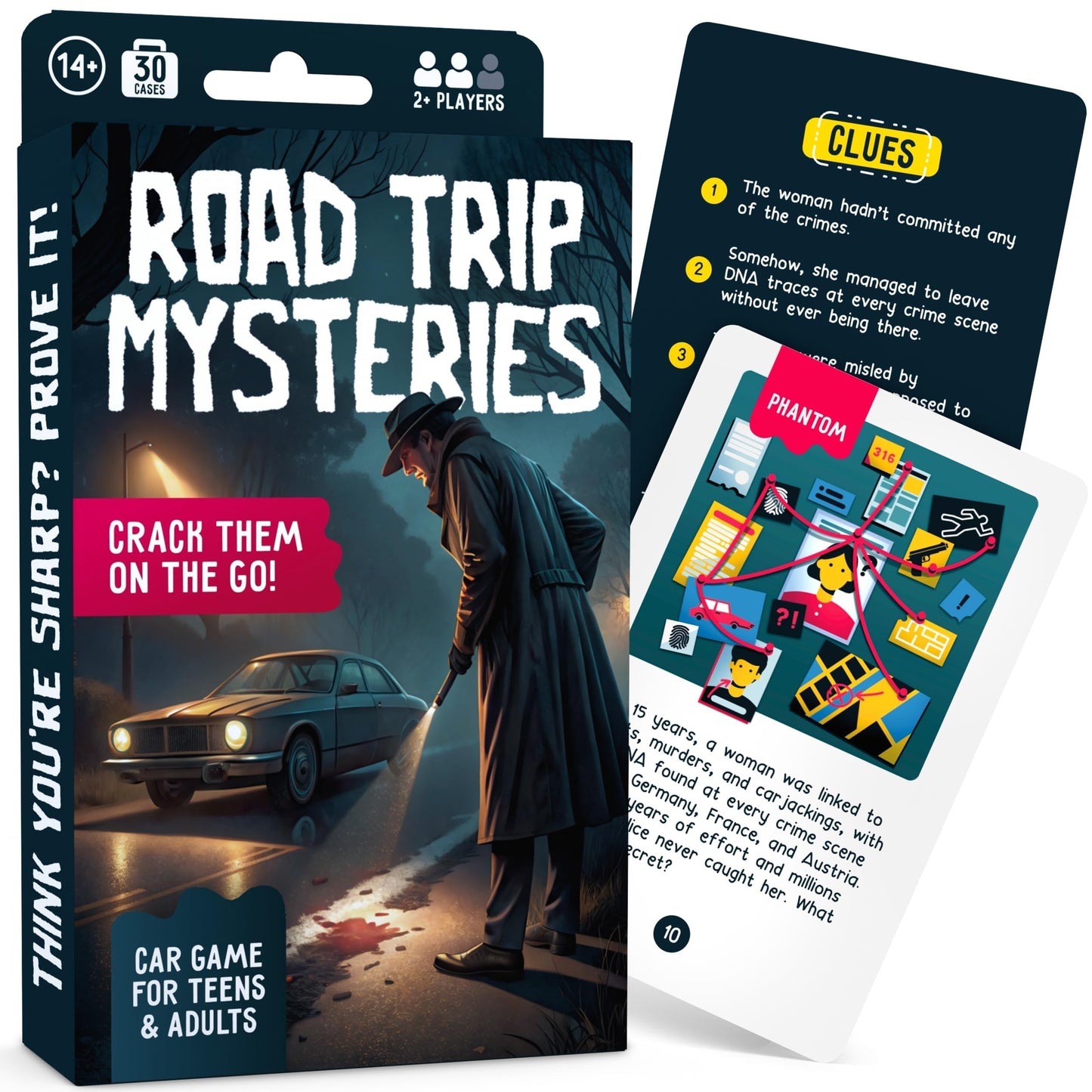 WELL BALANCED Road Trip Mysteries - Car Game for Adults & Teens, Road Trip Travel Essentials