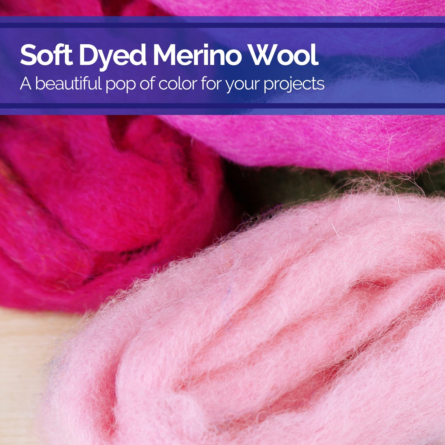 Revolution Fibers | Mixed Merino Wool Variety Pack - Wondrous Reds | Perfect Wool Roving for Spinning, Rolags, Needle Felting, Wet Felting, Tapestry, Weaving and Crafting