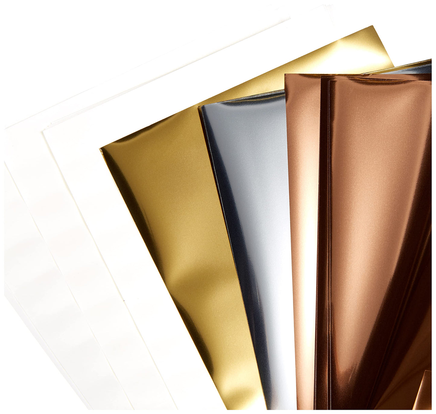 Cricut 2008716 Foil Transfer Sheets Sampler, Metallic (24 ct), 24 Pack