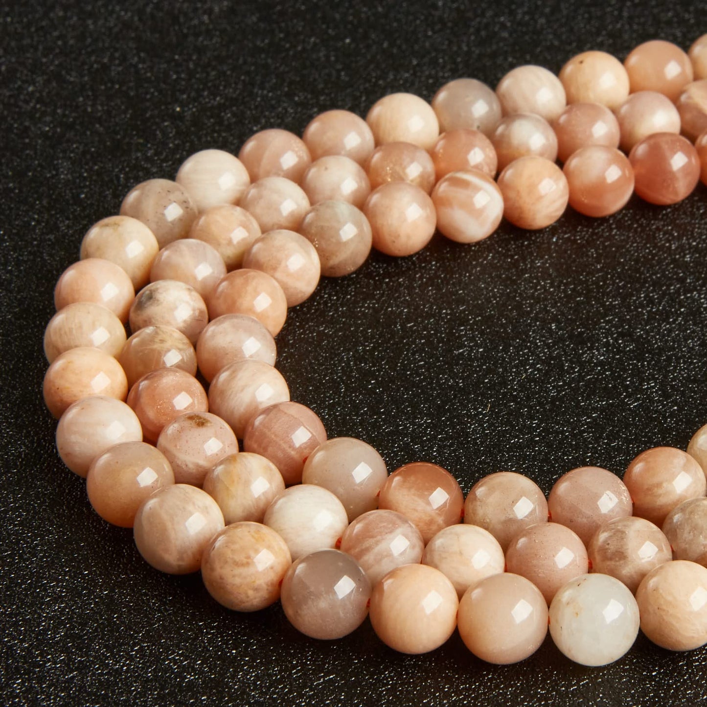 60pcs 6mm Sunstone Beads Natural Gemstone Beads Round Loose Beads for Jewelry Making