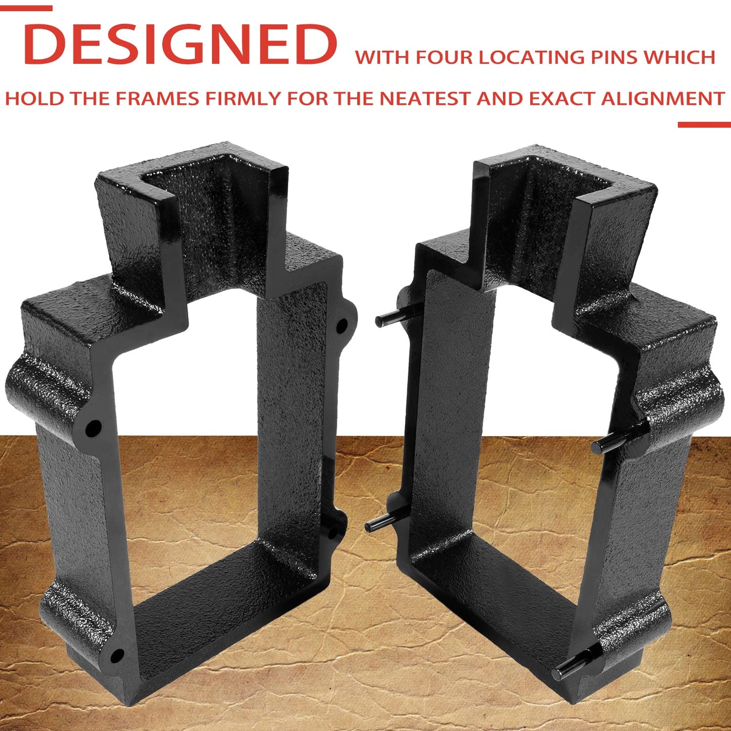 2-Part Cast Iron Flask Mold Frame for Sand Casting Jewelry Metal Casting Making Tool
