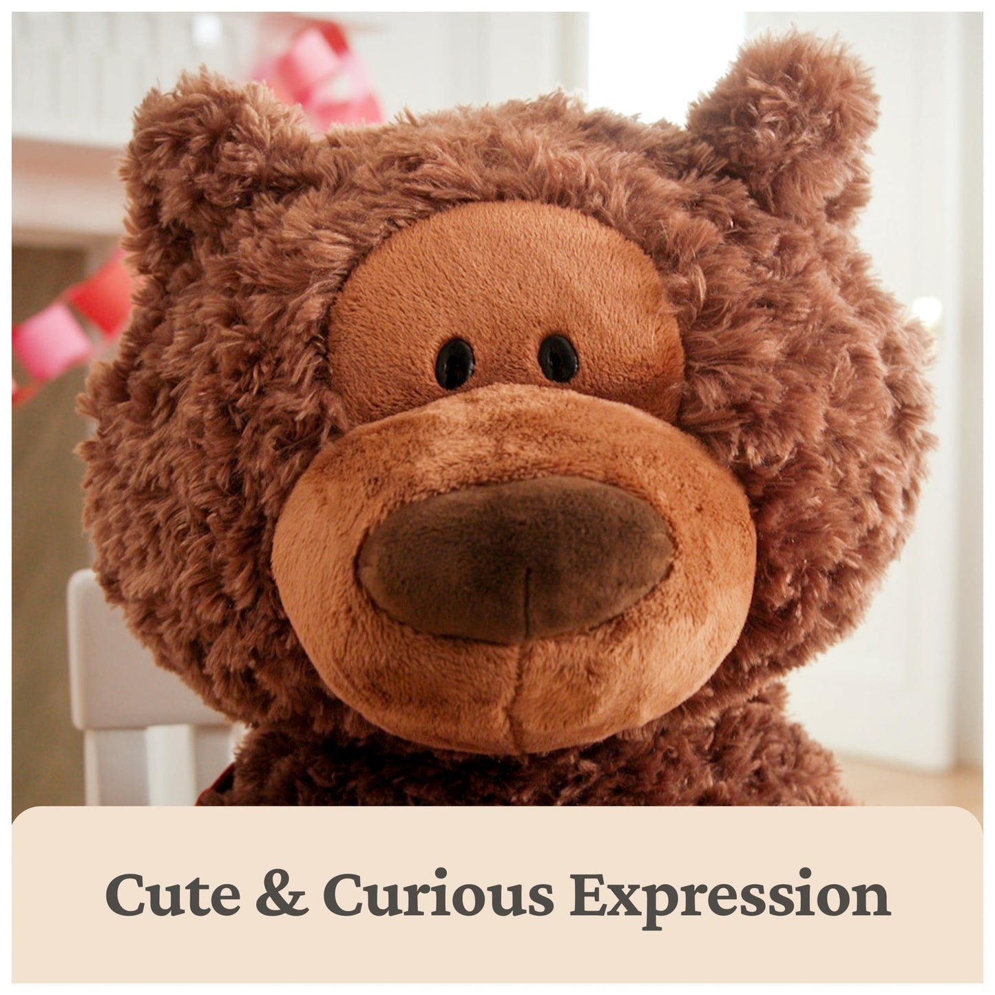 GUND Jumbo Philbin Teddy Bear, Large Teddy Bear, Stuffed Animal for Ages 1 and Up, Plush Toy, Chocolate Brown, 29"