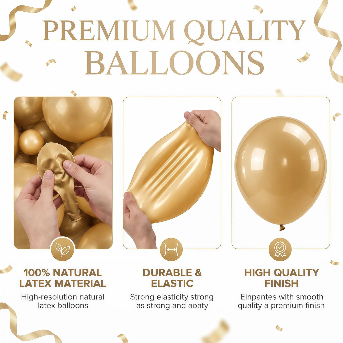 Balloon Column Kit for Floor- Set of 2,Balloon Columns with Stand, Base and Pole,Balloon Tower Backdrop Decoration for Wedding, Baby Shower, Birthday Party, or Bachelorette Parties (BLUE GOLD)