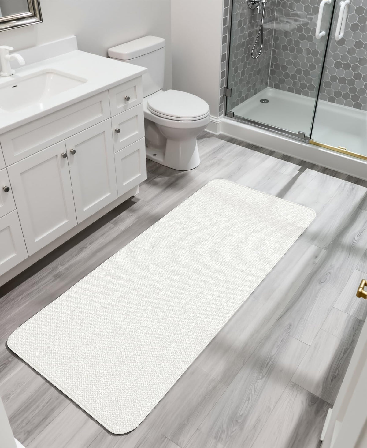 Bath Mat Ultra Thin Bathroom Runner Rugs (15 Sq Ft)