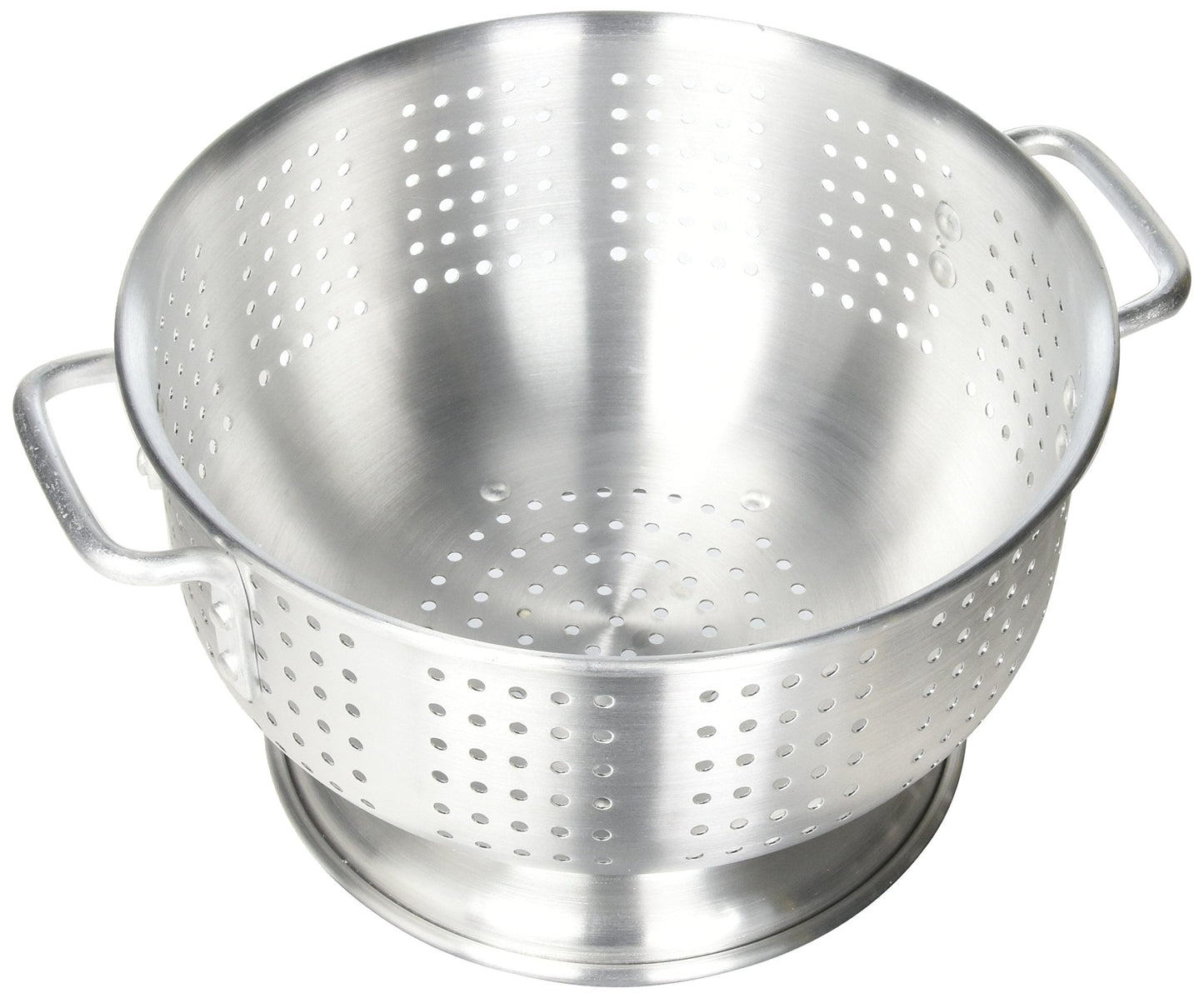 Winco Aluminum Colander with Base, 8-Quart, Medium