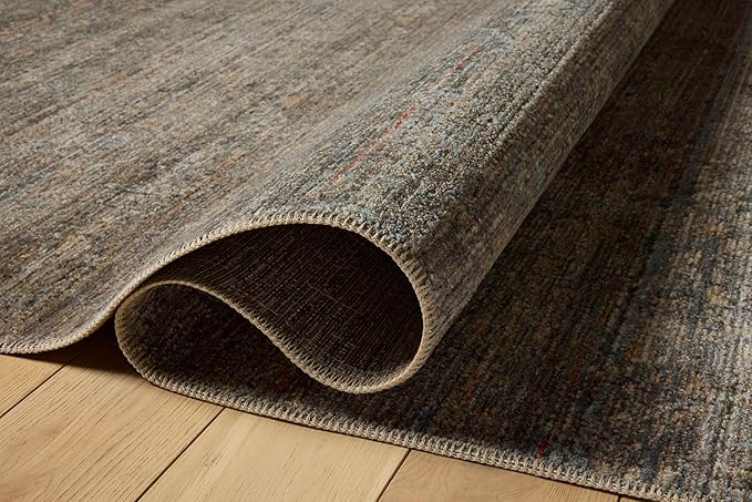 Loloi Amber Lewis Molly Collection MOL-05 Lagoon/Natural 2'-7" x 10'-0" Low Pile Runner Rug