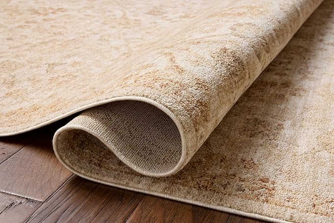 Loloi Chris Loves Julia Palma Collection PLM-04 Natural/Spice 2'-3" x 3'-10" Accent Rug Vintage Style Boho Living Room Bedroom Carpet