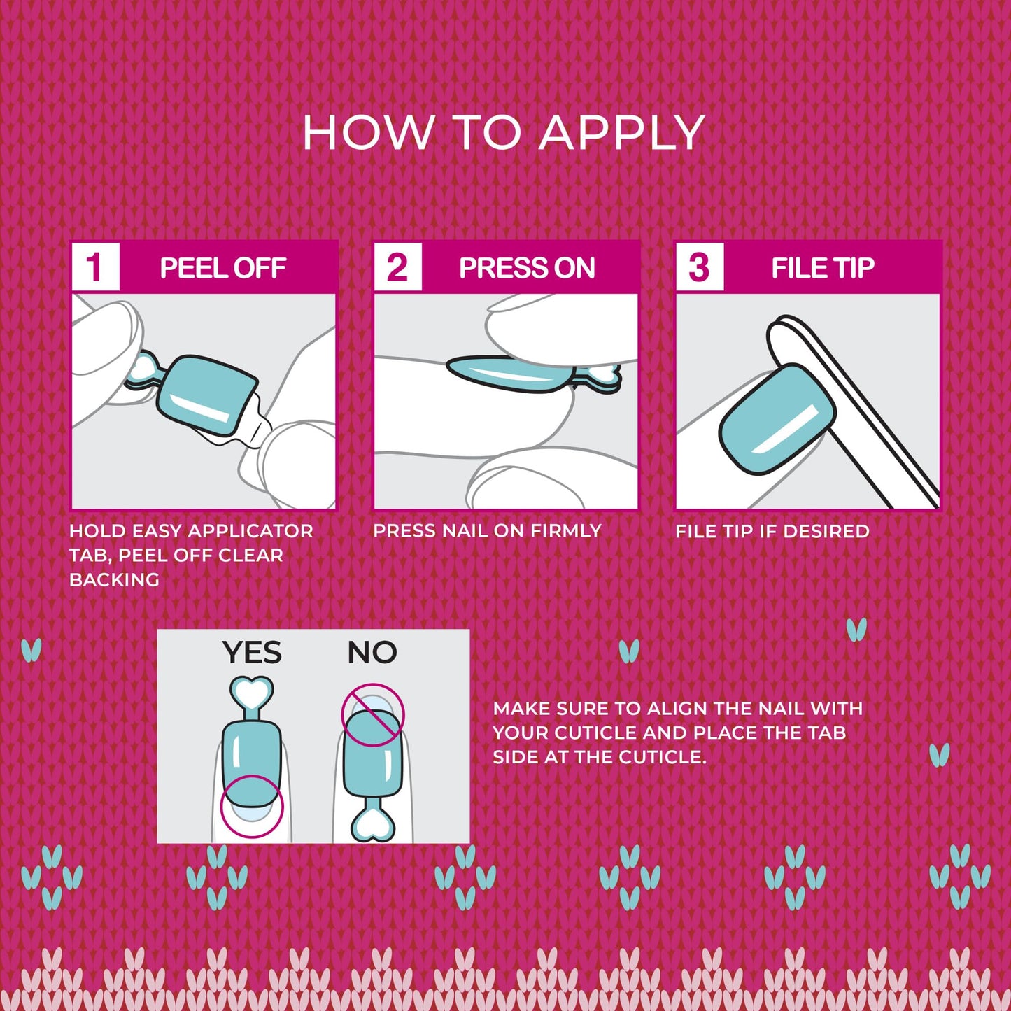 KISS imPRESS MINI Holiday Press On Nails for Kids, ‘Cozy’, Red, Child Size, Squoval Shaped, Mess-Free, Mom Approved, Non-Toxic, Breakaway Application Tabs, Nail File, 20 Fake Nails