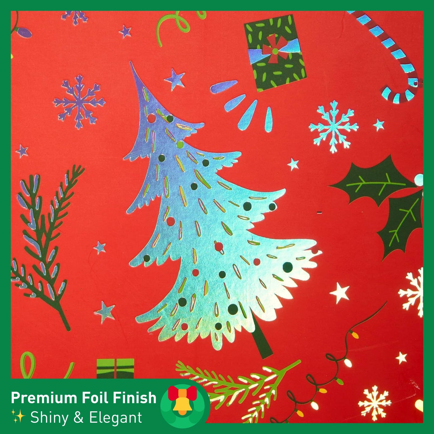 SUNCOLOR Christmas Gift Boxes with Lids For Clothes Presents, 14x9.5x2 Inch, Cardboard, 4 Festive Designs, 12 Pack