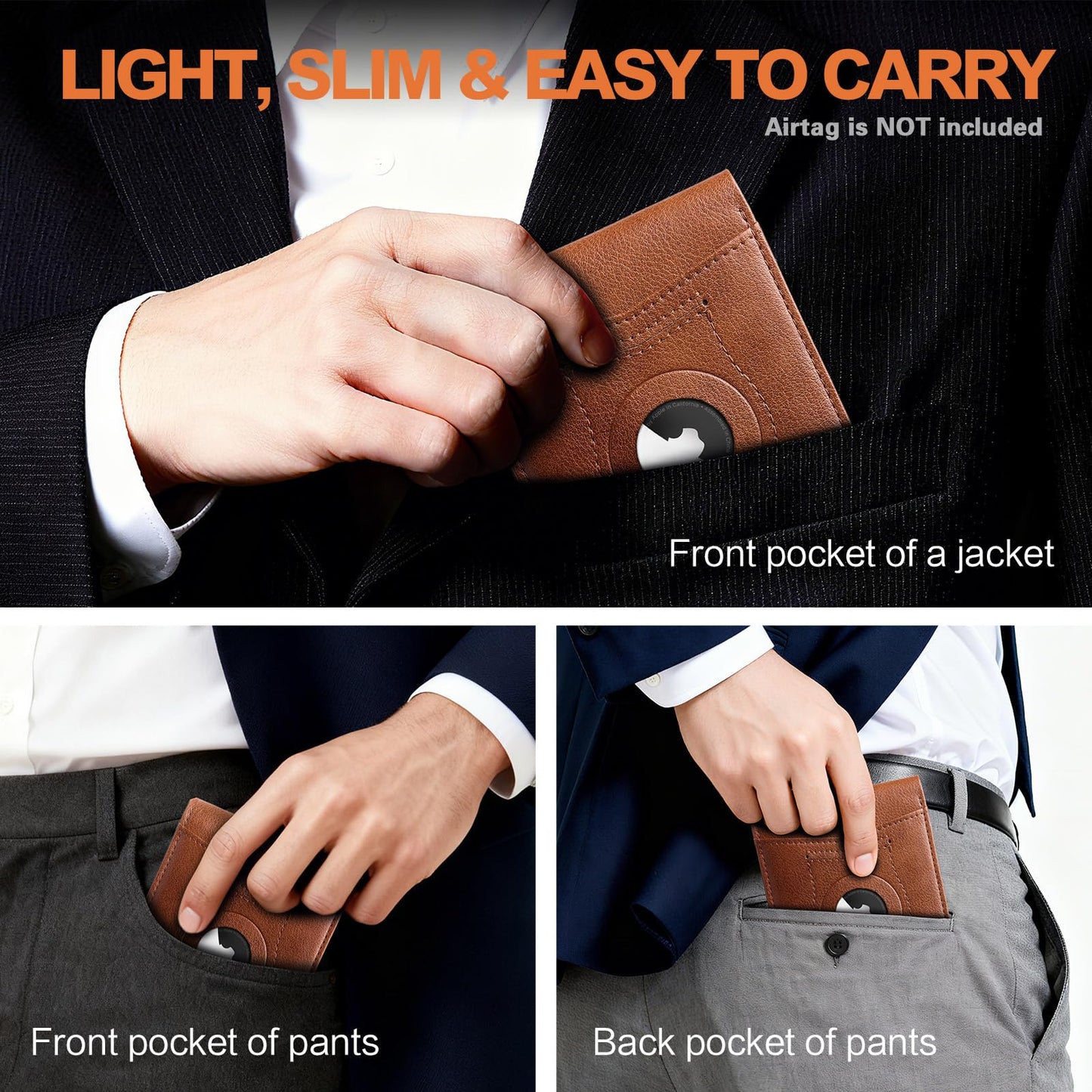 Wallet for Men Slim RFID Blocking Bifold,Minimalist Wallet Small Compact Front Pocket Credit Card Holder,Thin Mens Leather Wallets Smart Security With 2 ID Windows 1 Cash,Birthday Gifts for Men