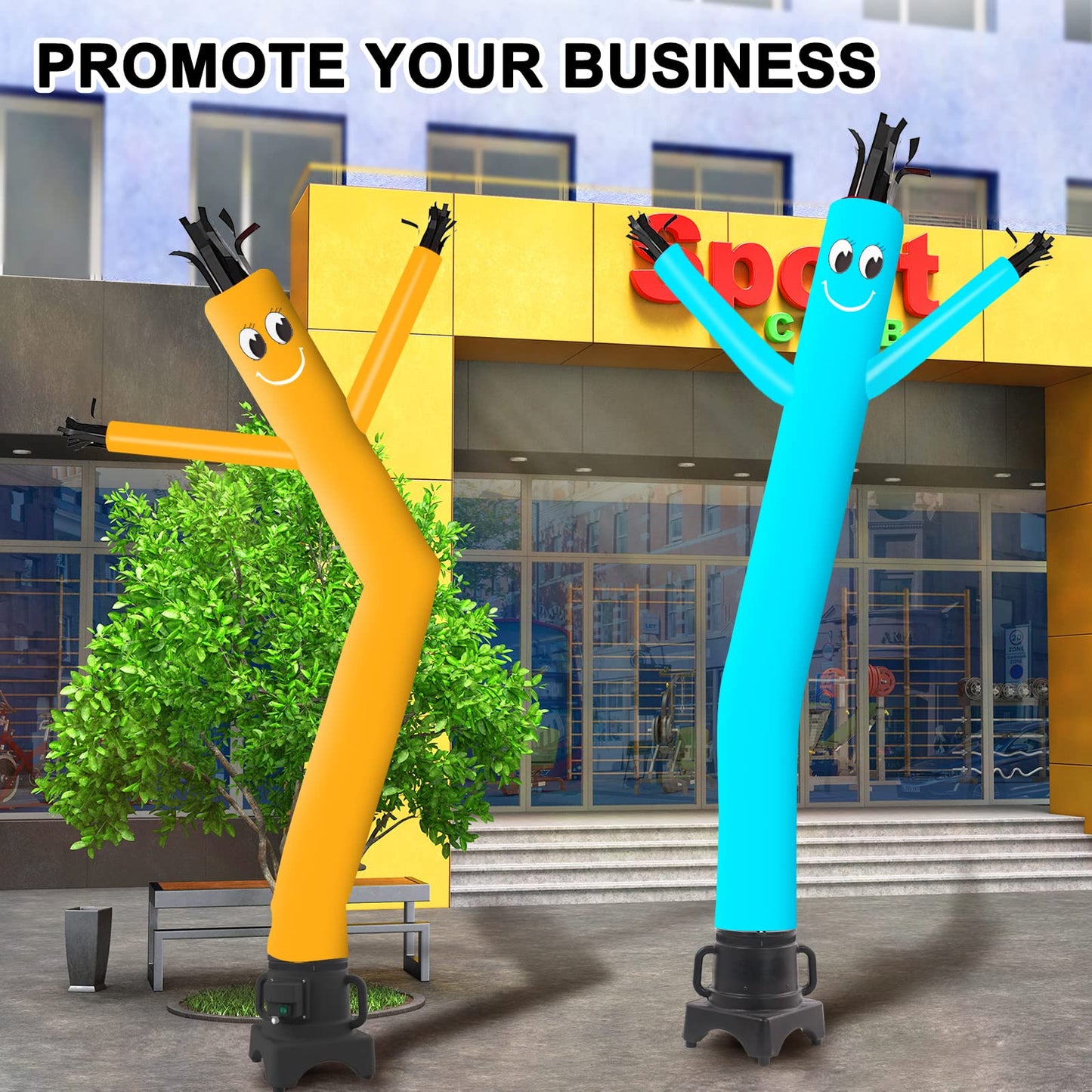 MOUNTO 8FT Fly Puppet Dancer with 1/3hp Blower Complete Set (Yellow)