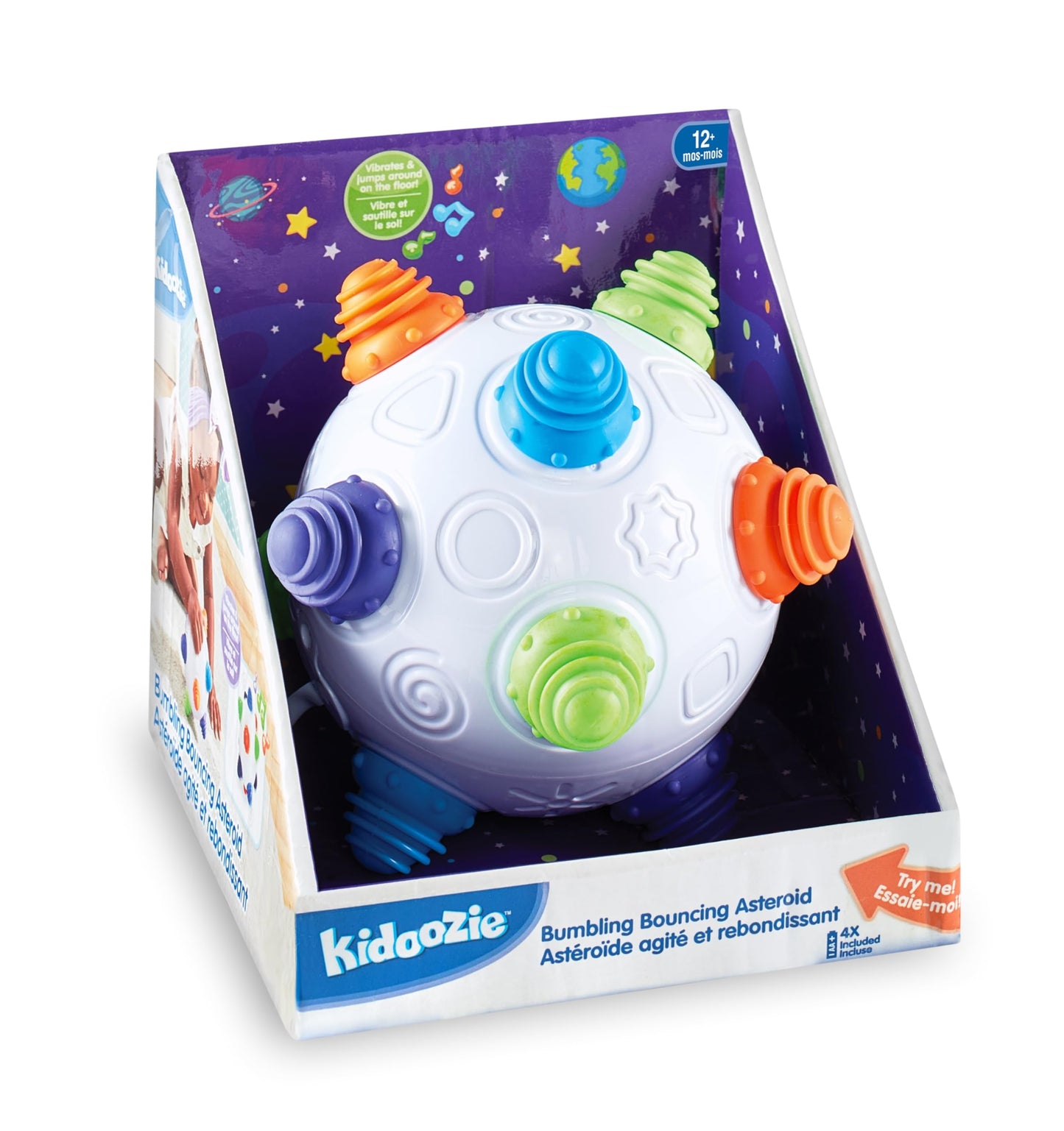 Kidoozie Bumbling Bouncing Asteroid Ages 12 Months + Shaking Dancing Musical Ball Toy Sensory Development