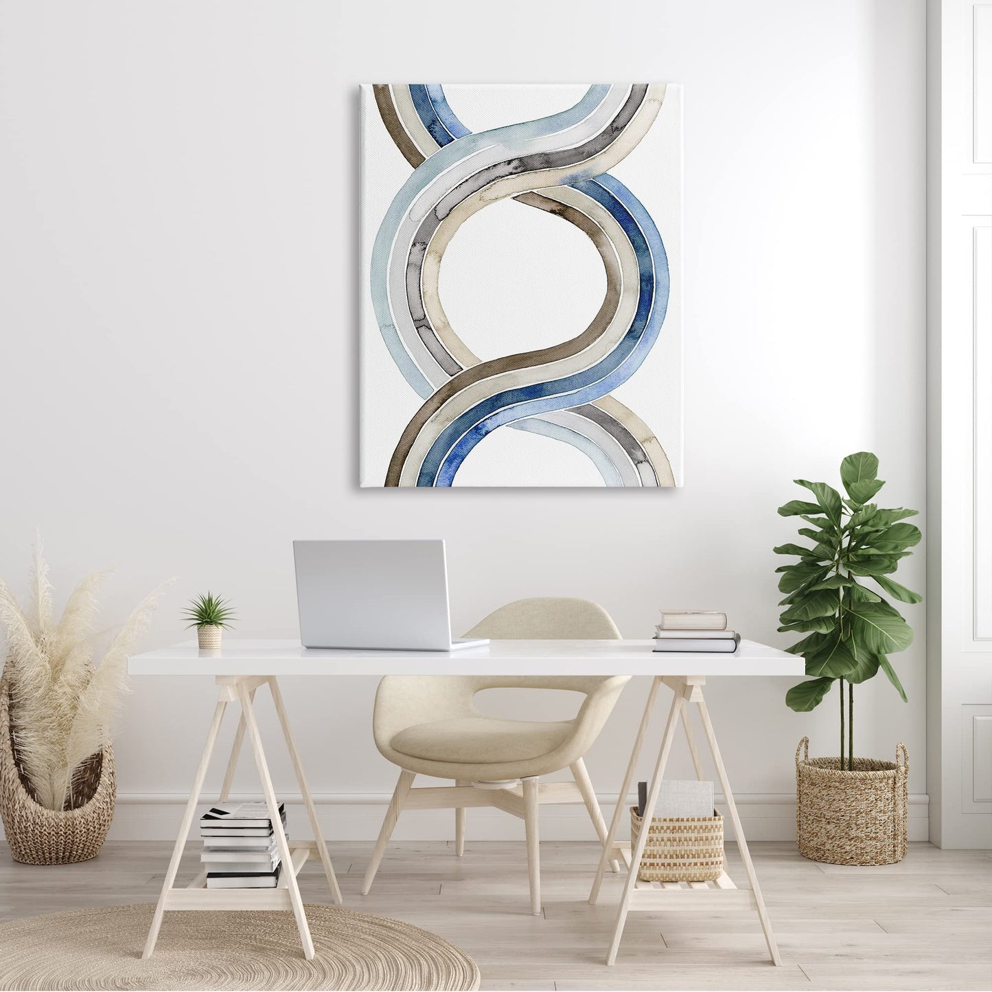Stupell Industries Modern Two Dimensional Helix Abstract Watercolor Painting, Design by Grace Popp