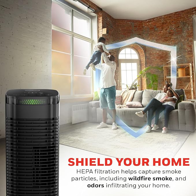 Honeywell HEPA Air Purifier for Home, 990 Ft² Rooms in 1 Hour, HPA180
