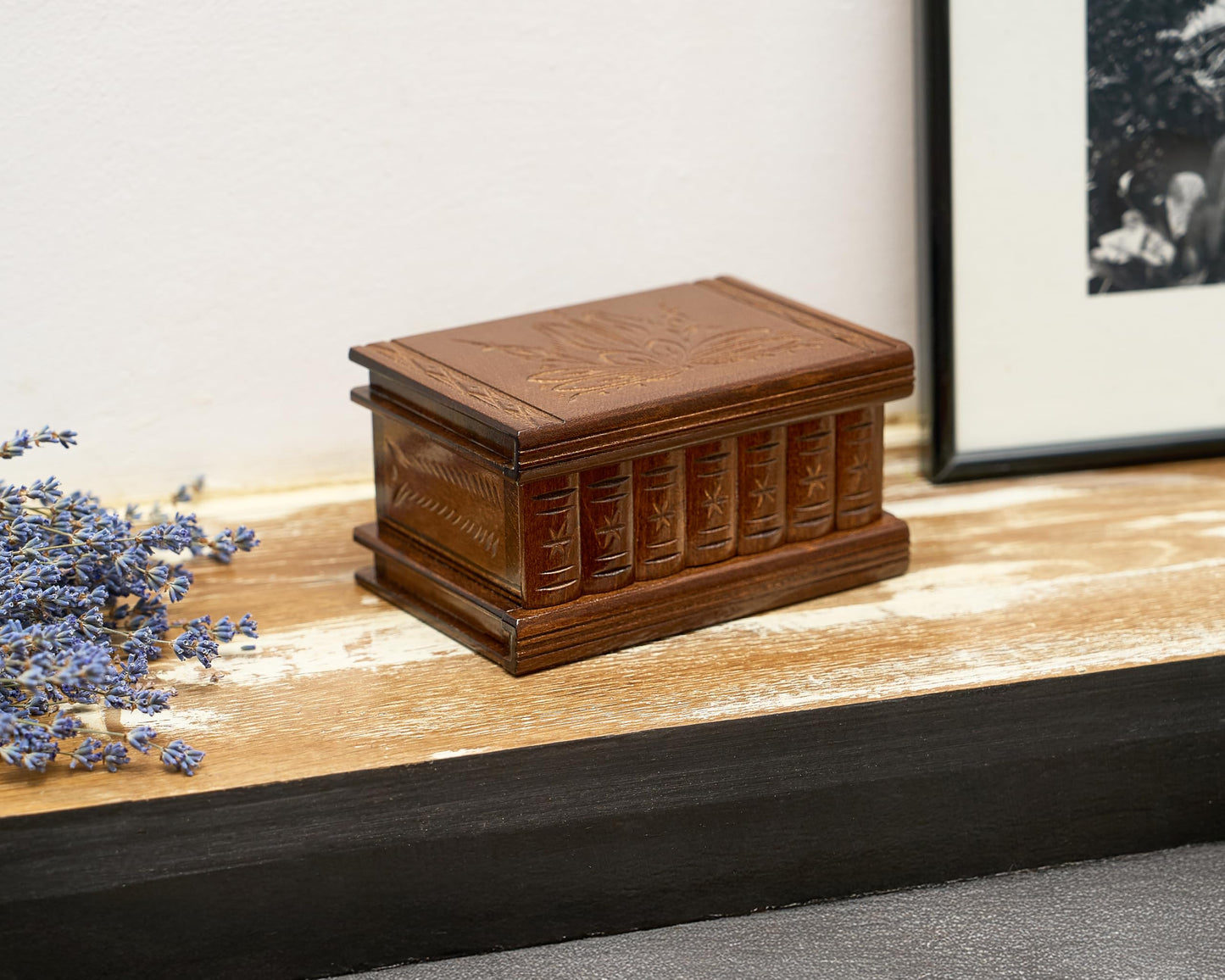 allboxesinoneplace Puzzle Box, Secret Wooden Puzzle Box with Hidden Compartments for Money, Gift Card, Escape Room