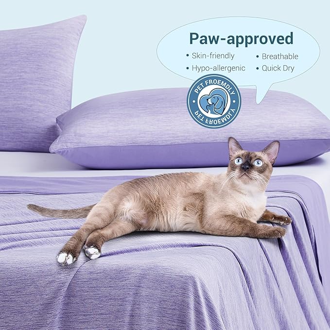 Elegear Revolutionary Cooling Blanket Throw Absorbs Heat to Keep Body Cool for Night Sweats, Arc-Chill 3.0 Cool Fiber Q-Max>0.5 for Hot Sleepers, Lightweight Summer Cold Blankets for Sleeping, Purple