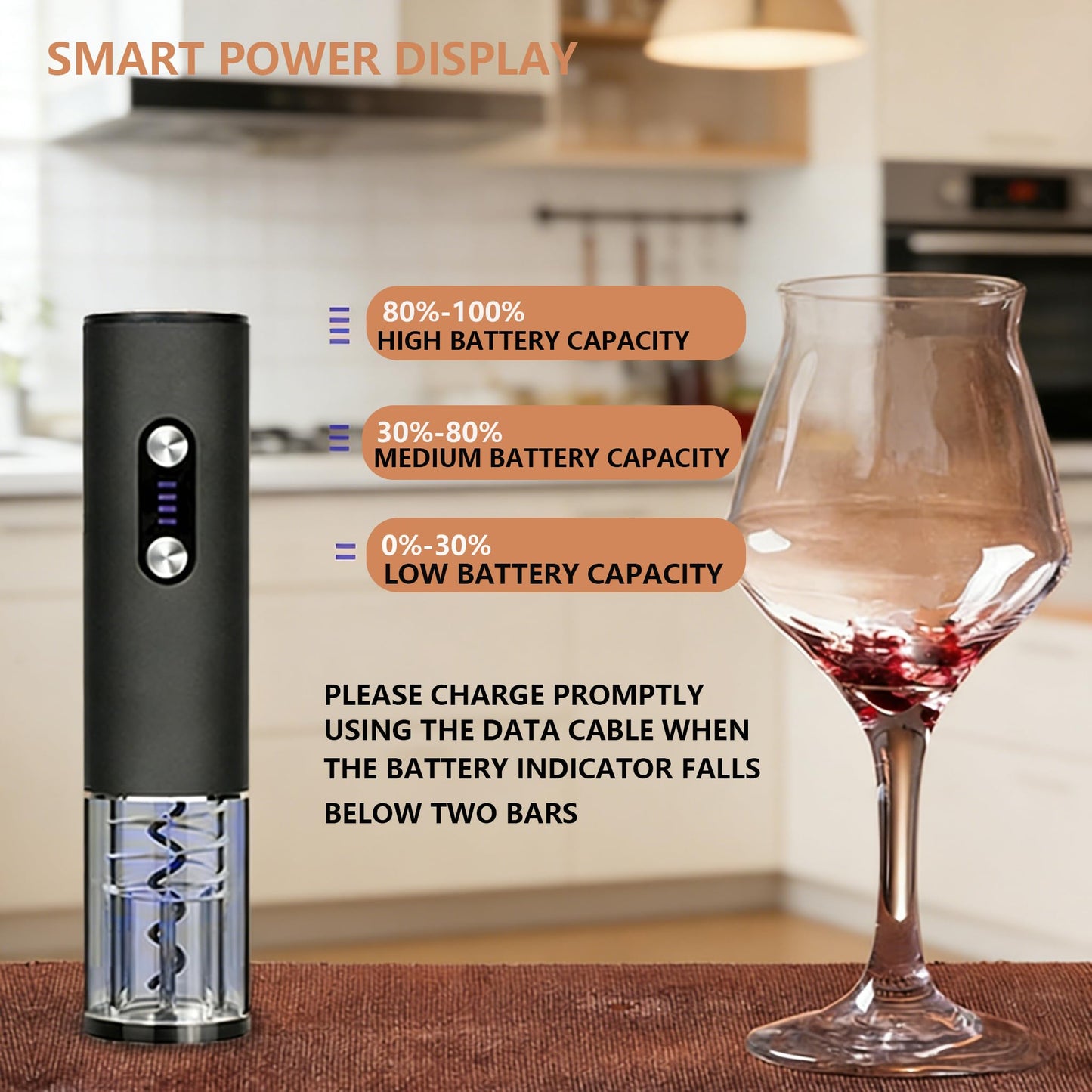 Rechargeable Electric Wine Opener 7-in-1 Gift Set, Automatic Wine Bottle Opener with Charging Base, Foil Cutter, Aerator Pourer & 2 Vacuum Stoppers for Wine Lovers