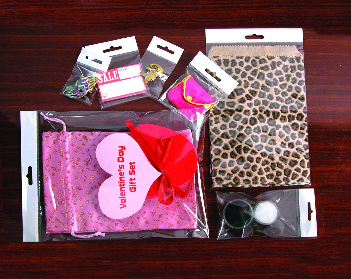 CuteBox Re-Sealable Hang Tab Poly Bags 6" x 9" 100pcs for Retail, Party Favors, Storage, Organization, Crafts, Labelling, Merchandise, Packaging, Display