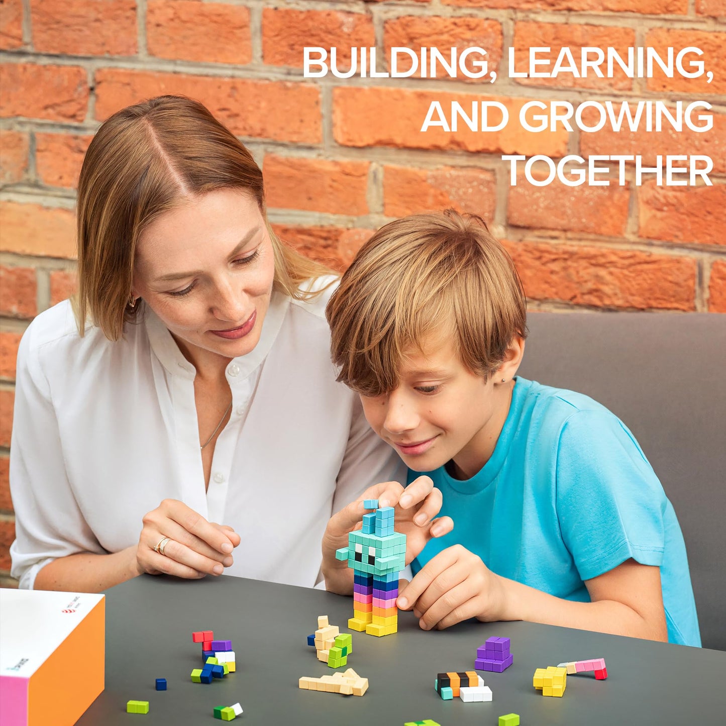 PIXIO Mini Magnetic Blocks & Magnetic Cubes for Kids – Tiny Magnets for Crafts, STEM Building Set, Sensory Learning Toys, Creative Construction Kit with Animal Figures, Ages 6+