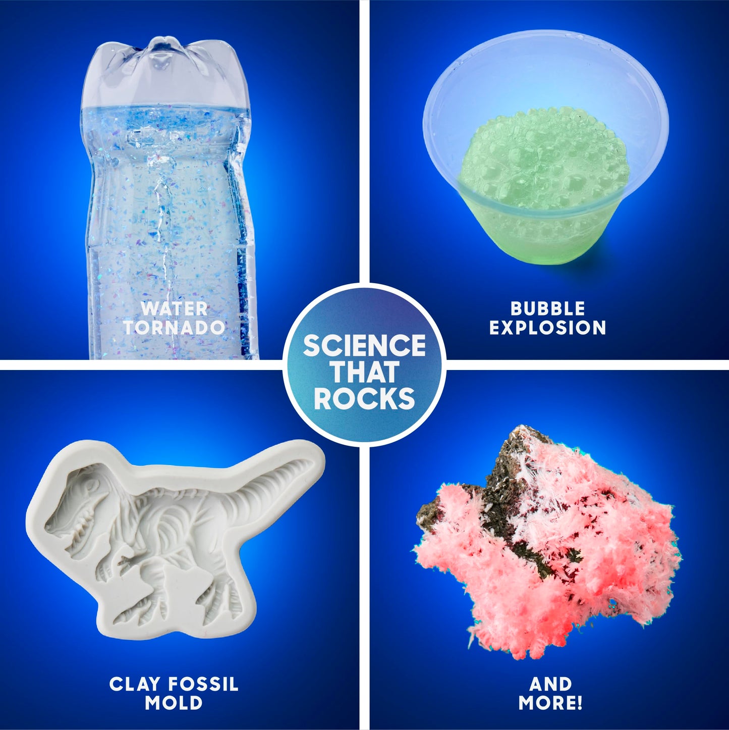 Discovery Planet Earth Science Kit for Kids| 27 Science Experiments| Erupting Volcano, Slime Lava, Geodes, Grow Crystals, Dino Fossil| STEM Geology Activity Set| Educational Learning Toy| Gift Ages 8+