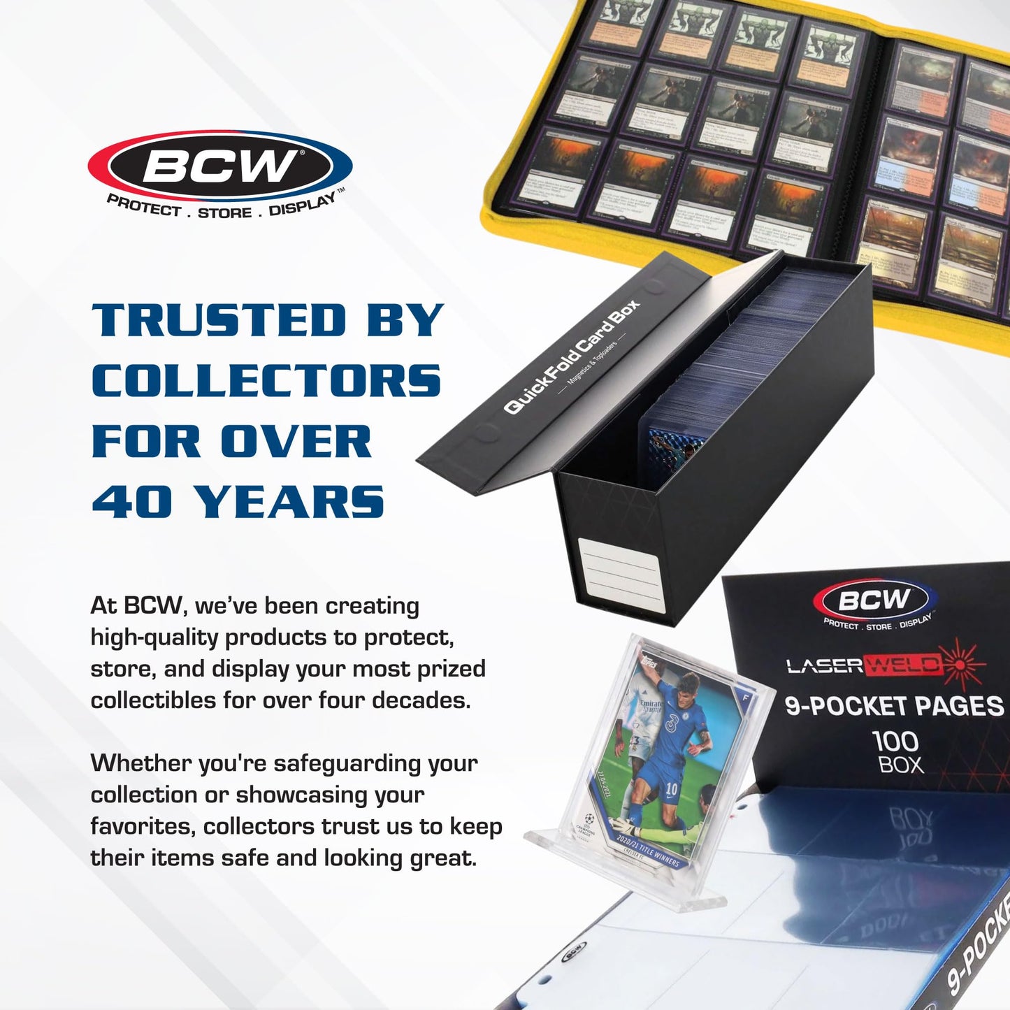 BCW Monster Box - 2ct Trading Card Storage Box | Holds 3200 Cards | Sports & TCG Card Organizer