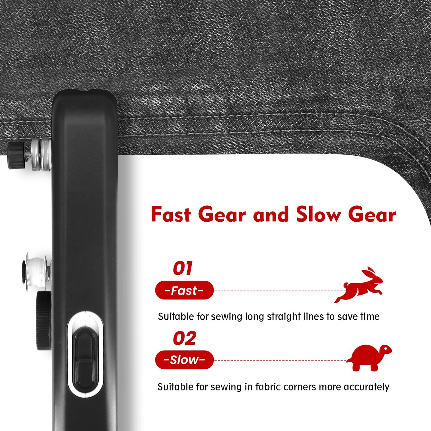 Xamanabu Handheld Sewing Machine, Mini Portable Sewing Machine for Beginners, Electric Fast Stitching, DIY Fabric Clothes Repair Kit, Home Travel Mending Machine with Accessories